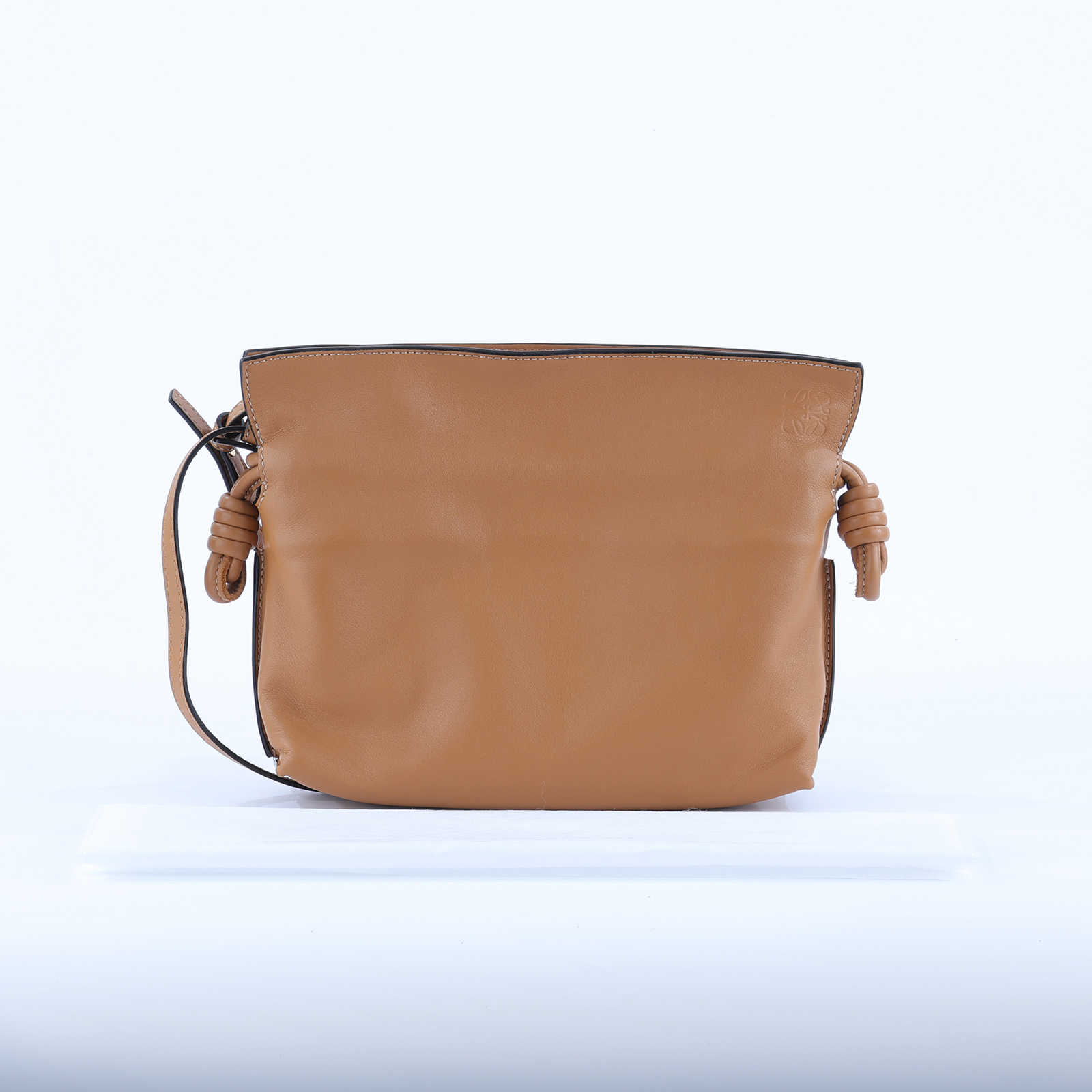 羅意威 LOEWE Mini Flamenco clutch 小牛皮 迷你 肩背包 A411FC2X05 焦糖FLAMENCO MINI 無附屬品