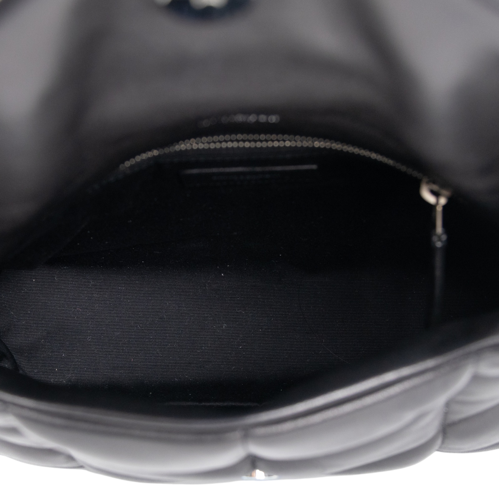 聖羅蘭 YSL SAINT LAURENT Puffer 絎縫納帕皮包 小型 銀色五金 5774761EL00 黑銀PUFFER 小號 防塵袋