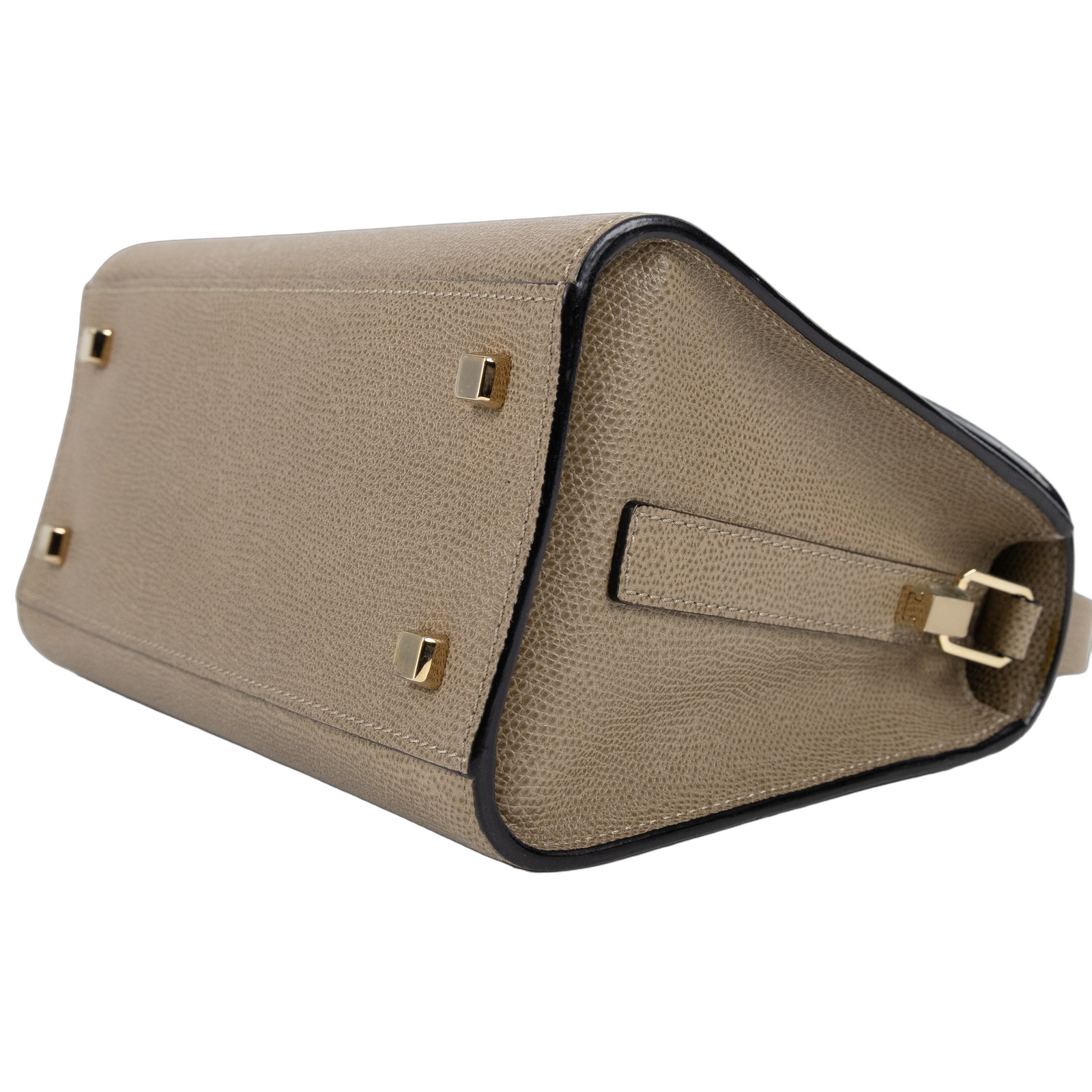 萬萊斯特 VALEXTRA Iside Top handle mini 手提包 WBES0036028LOC99 灰棕ISIDE MINI 背帶/防塵袋