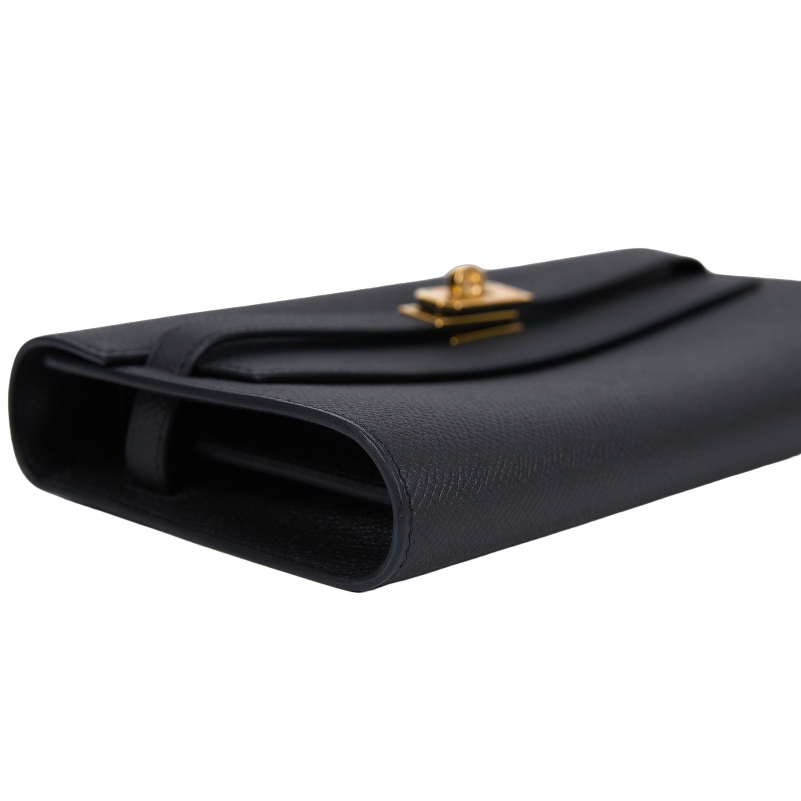 愛馬仕 Hermes Kelly to go 長夾肩背包 KLG U SN 003 ZY U刻 黑金KELLY TO GO 原廠盒子