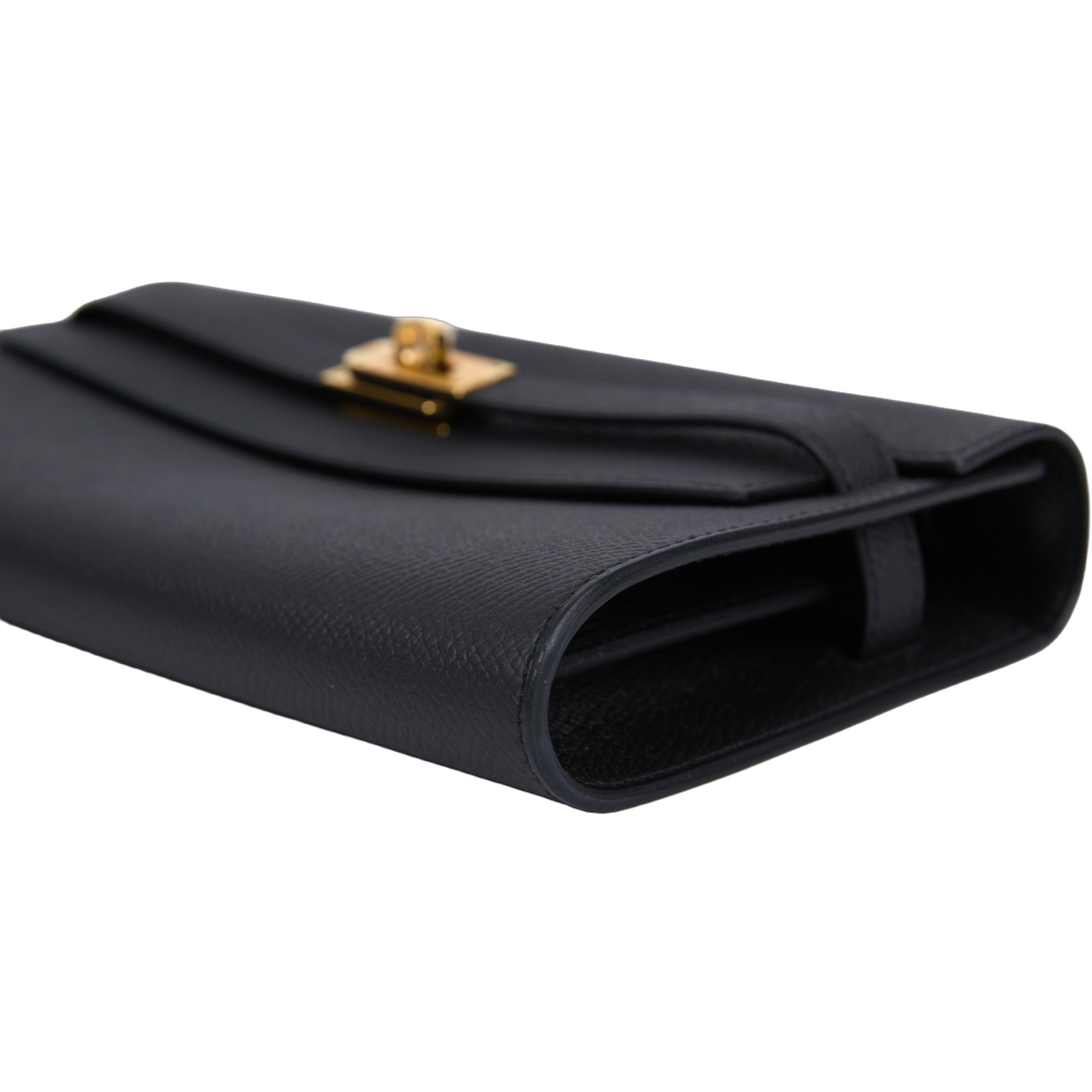 愛馬仕 Hermes Kelly to go 長夾肩背包 KLG U SN 003 ZY U刻 黑金KELLY TO GO 原廠盒子