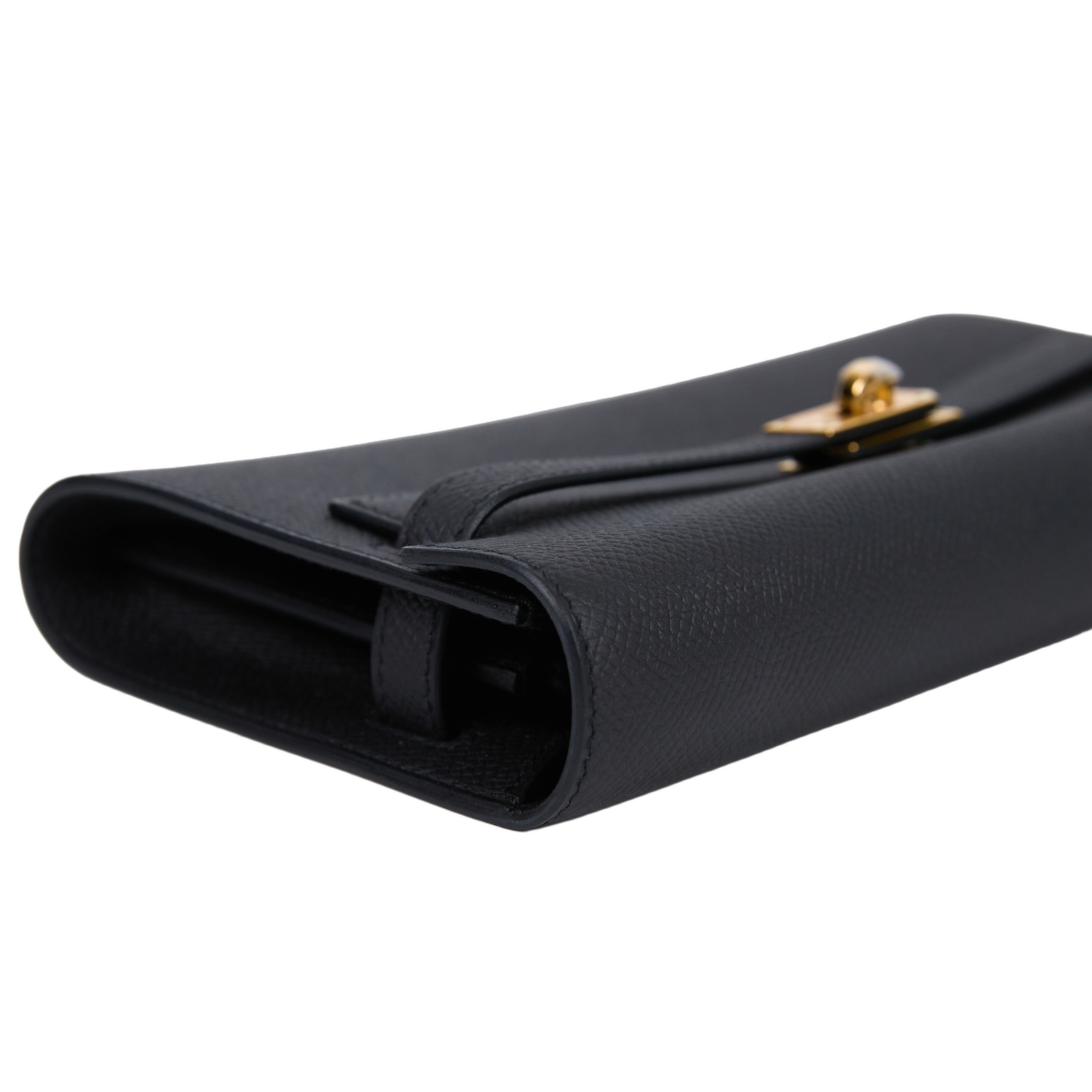 愛馬仕 Hermes Kelly to go 長夾肩背包 KLG U SN 003 ZY U刻 黑金KELLY TO GO 原廠盒子