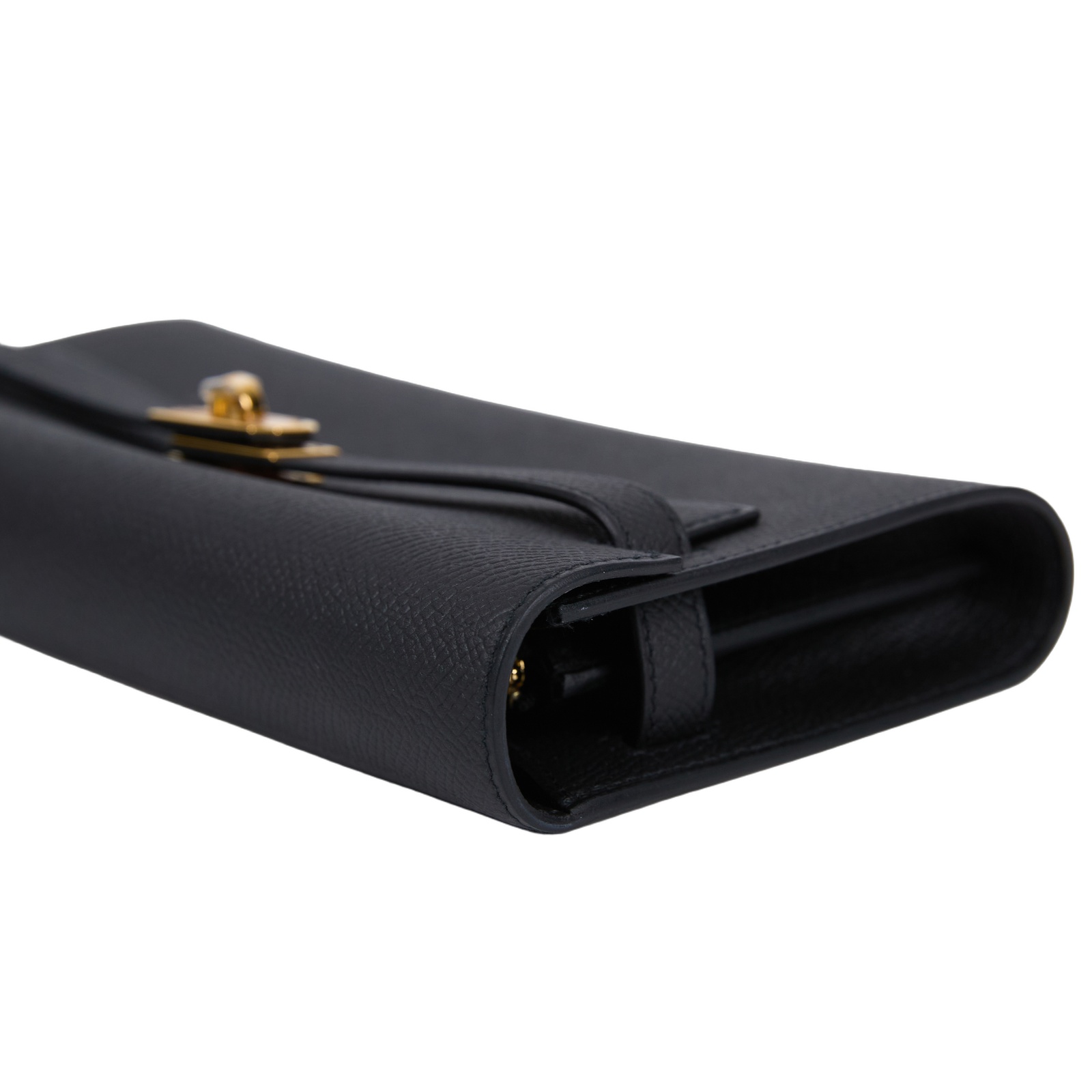 愛馬仕 Hermes Kelly to go 長夾肩背包 KLG U SN 003 ZY U刻 黑金KELLY TO GO 原廠盒子