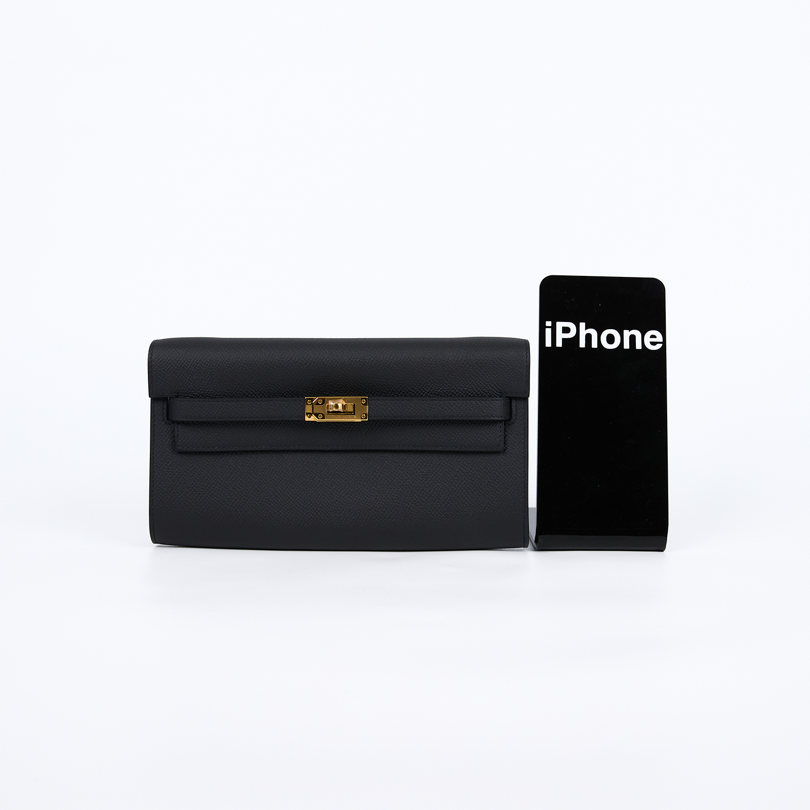 愛馬仕 Hermes Kelly to go 長夾肩背包 KLG U SN 003 ZY U刻 黑金KELLY TO GO 原廠盒子