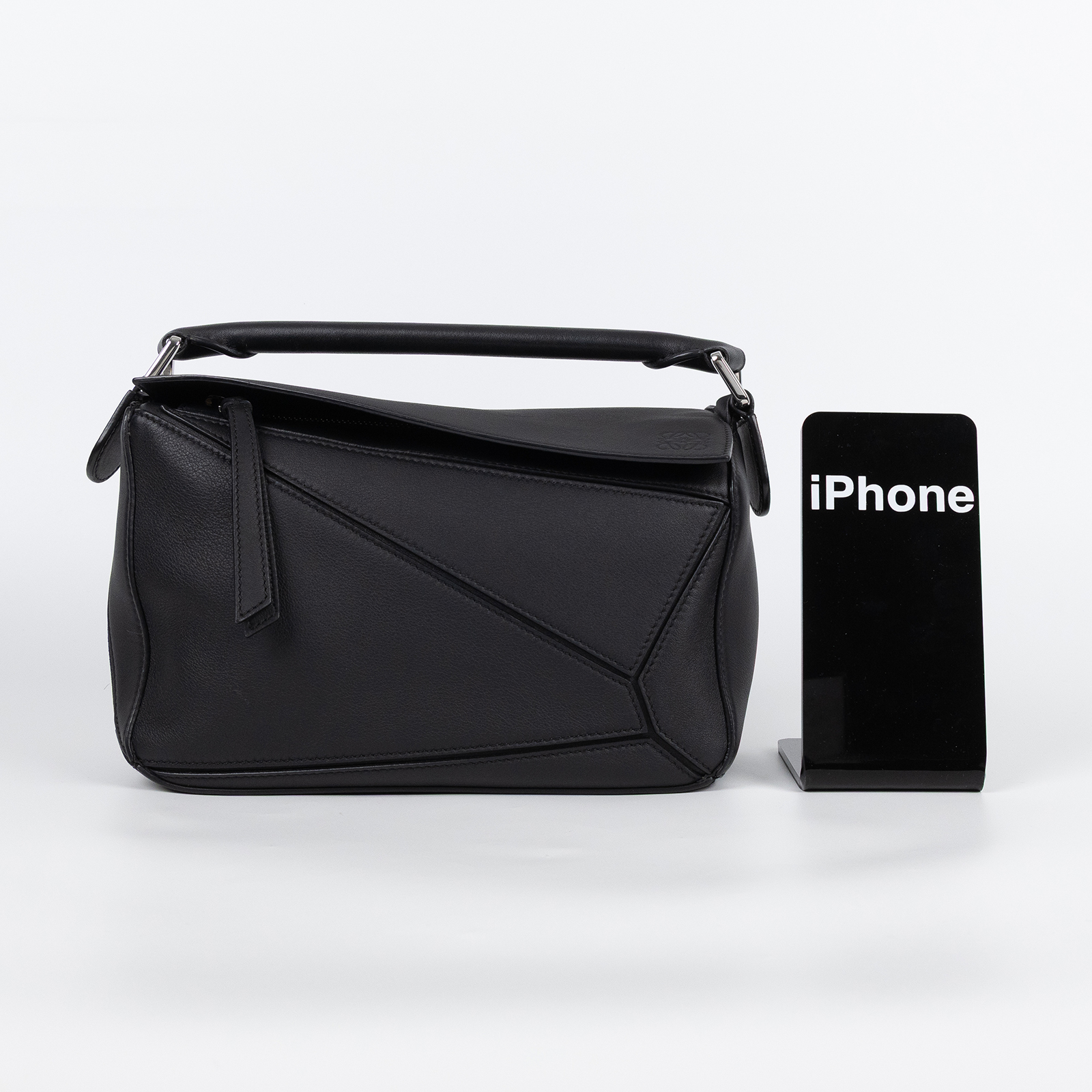 羅意威 LOEWE Small Puzzle bag 肩背 斜背包  黑PUZZLE SMALL 背帶
