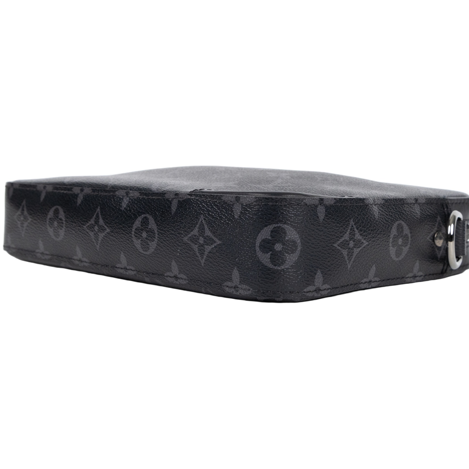 路易威登 LOUIS VUITTON Trio 郵差包 Eclipse帆布 黑色 灰色 M69443 晶片款  防塵袋/國外購買證明/pouch/背帶