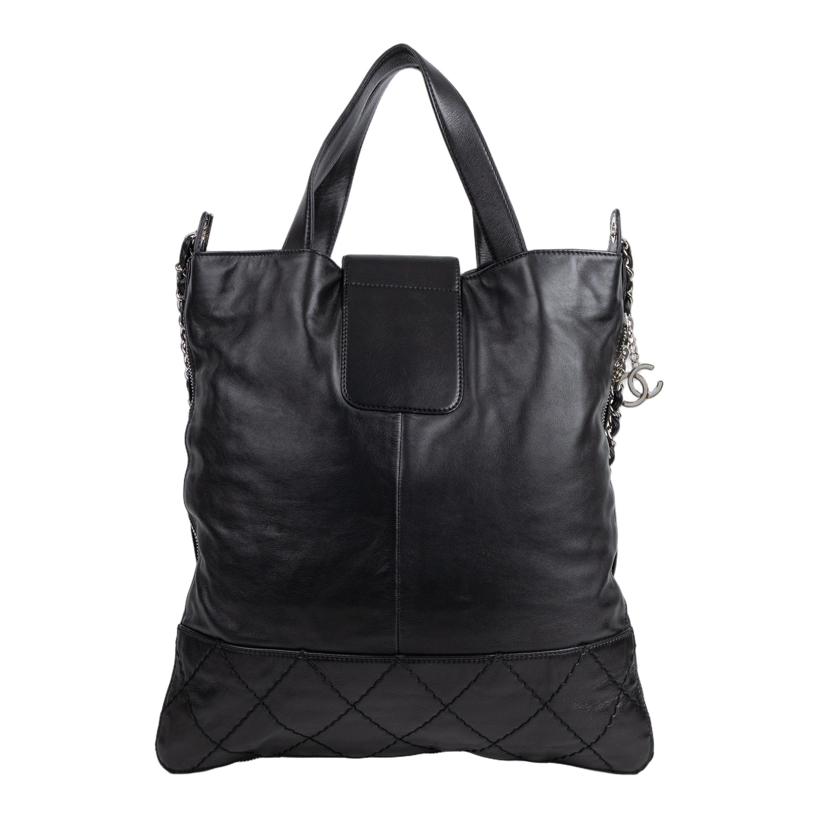 香奈兒 CHANEL CC logo 手提包 肩背包 托特包  11開黑托特2WAY 無附屬品