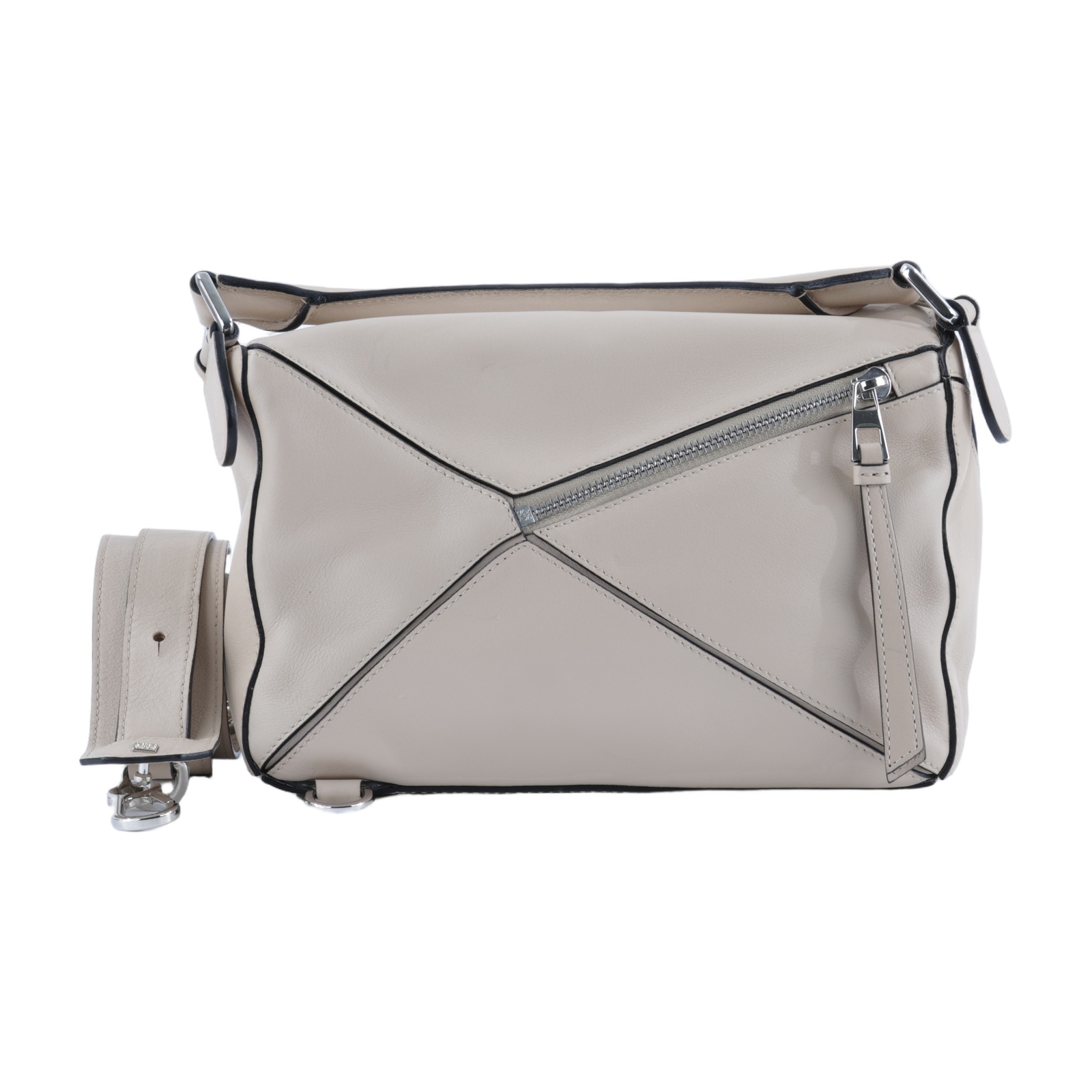 羅意威 LOEWE Small Puzzle bag 肩背包 斜背包 A510S20X14 米膚色PUZZLE SMALL 背帶