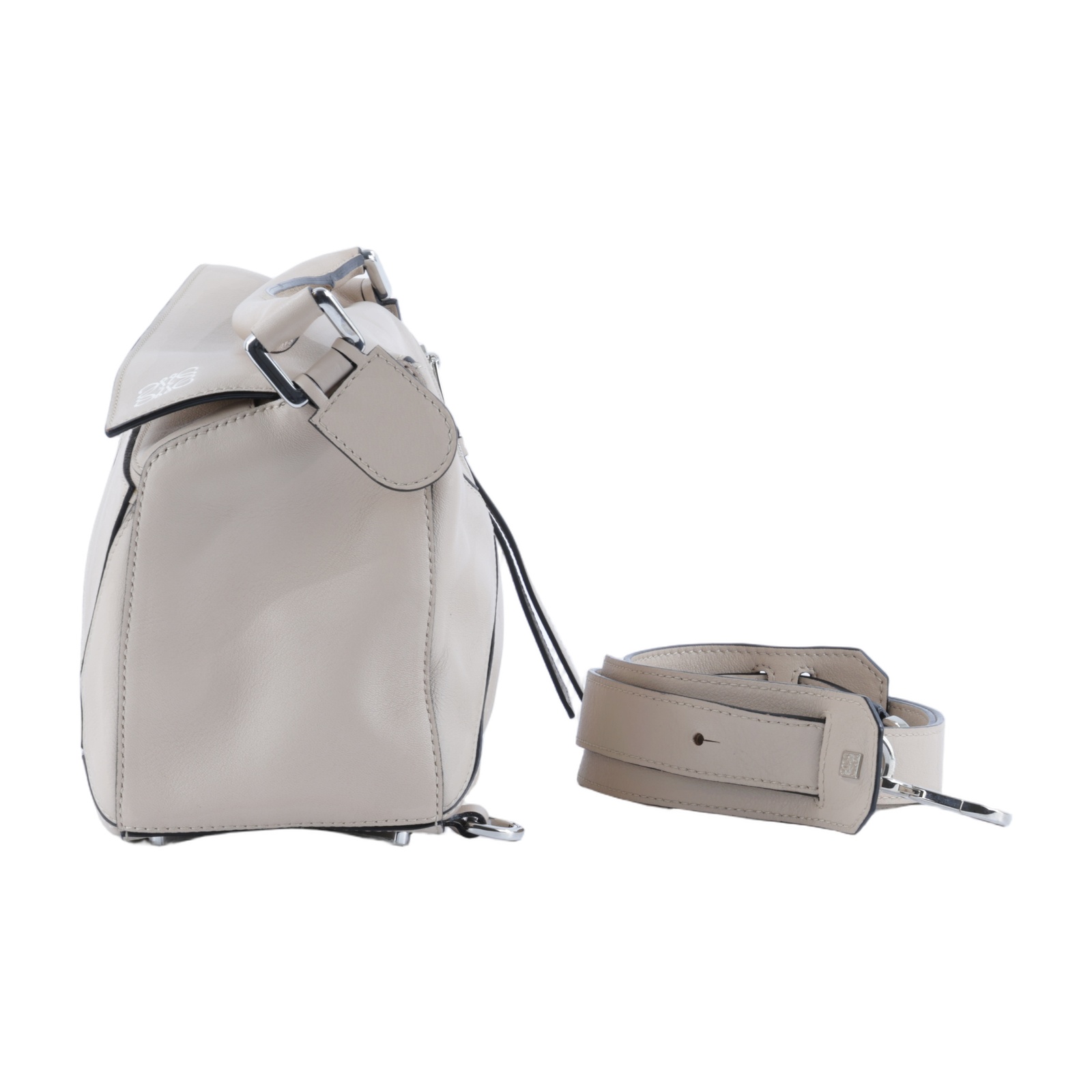 羅意威 LOEWE Small Puzzle bag 肩背包 斜背包 A510S20X14 米膚色PUZZLE SMALL 背帶
