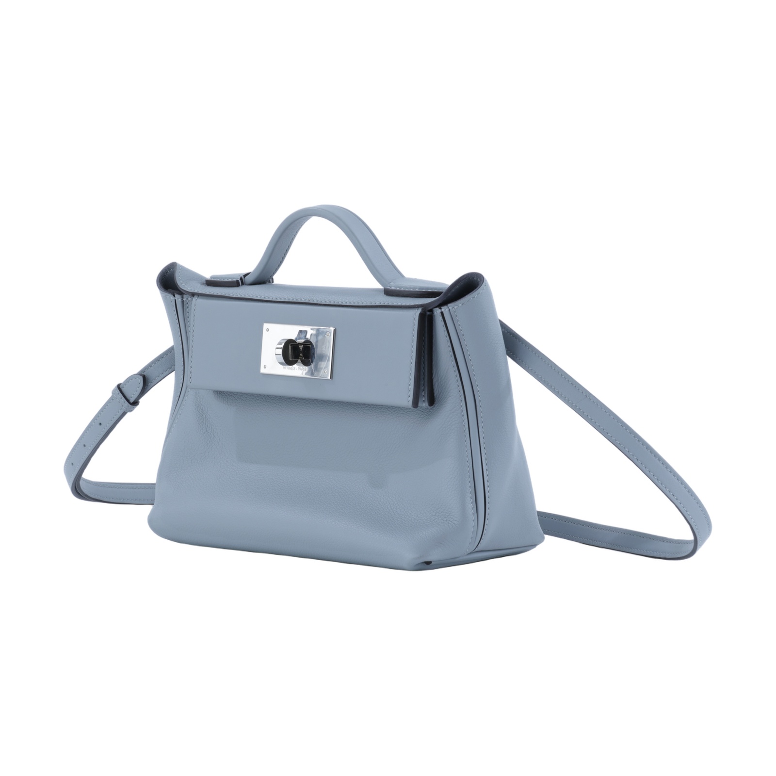 愛馬仕 Hermes 24/24 21 Mini 手提包 銀色五金 木偶灰 H082153CKCH /KGN059SA  背帶/防塵袋/原廠盒子/購買證明