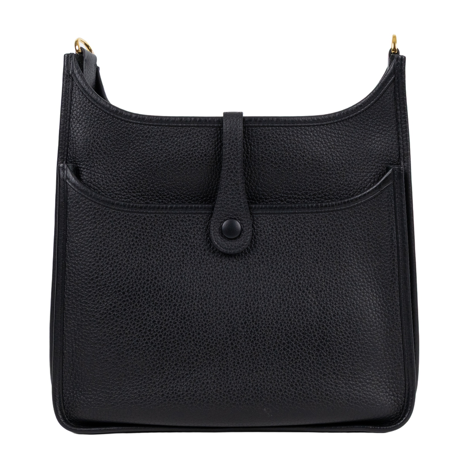 愛馬仕 Hermes Evelyne Bag 伊芙琳包 29 馬蹄型 EV29 D 06 010 ZR D刻 黑EVELYNE29 原廠盒子/背帶/防塵袋