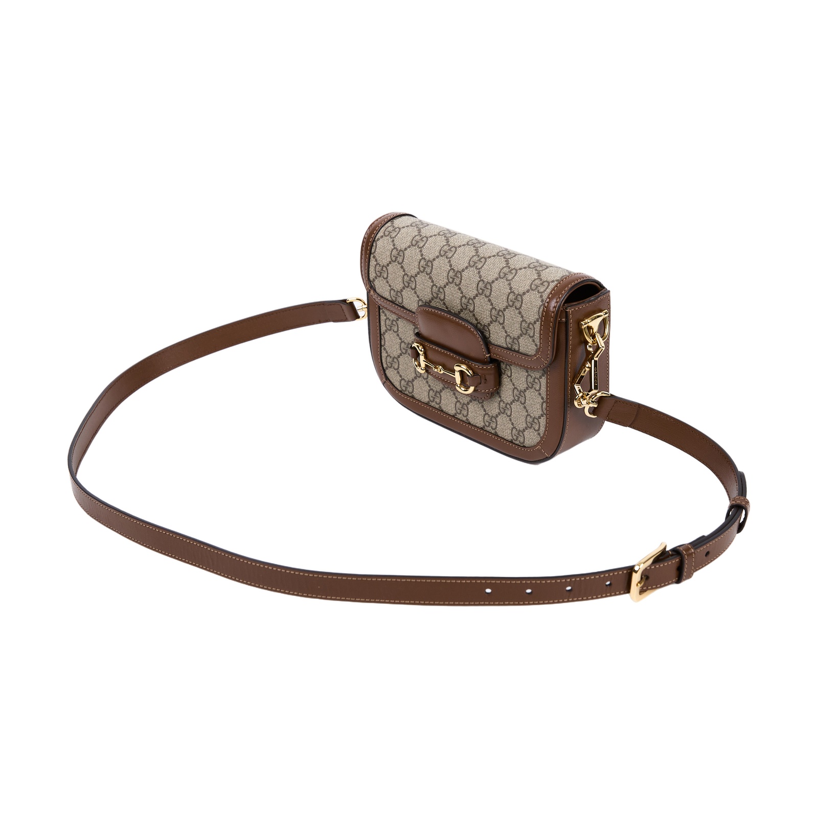 古馳 GUCCI Horsebit 1955 迷你 馬鞍包 658574 HUHHG 棕1955 MINI 防塵袋/背帶2
