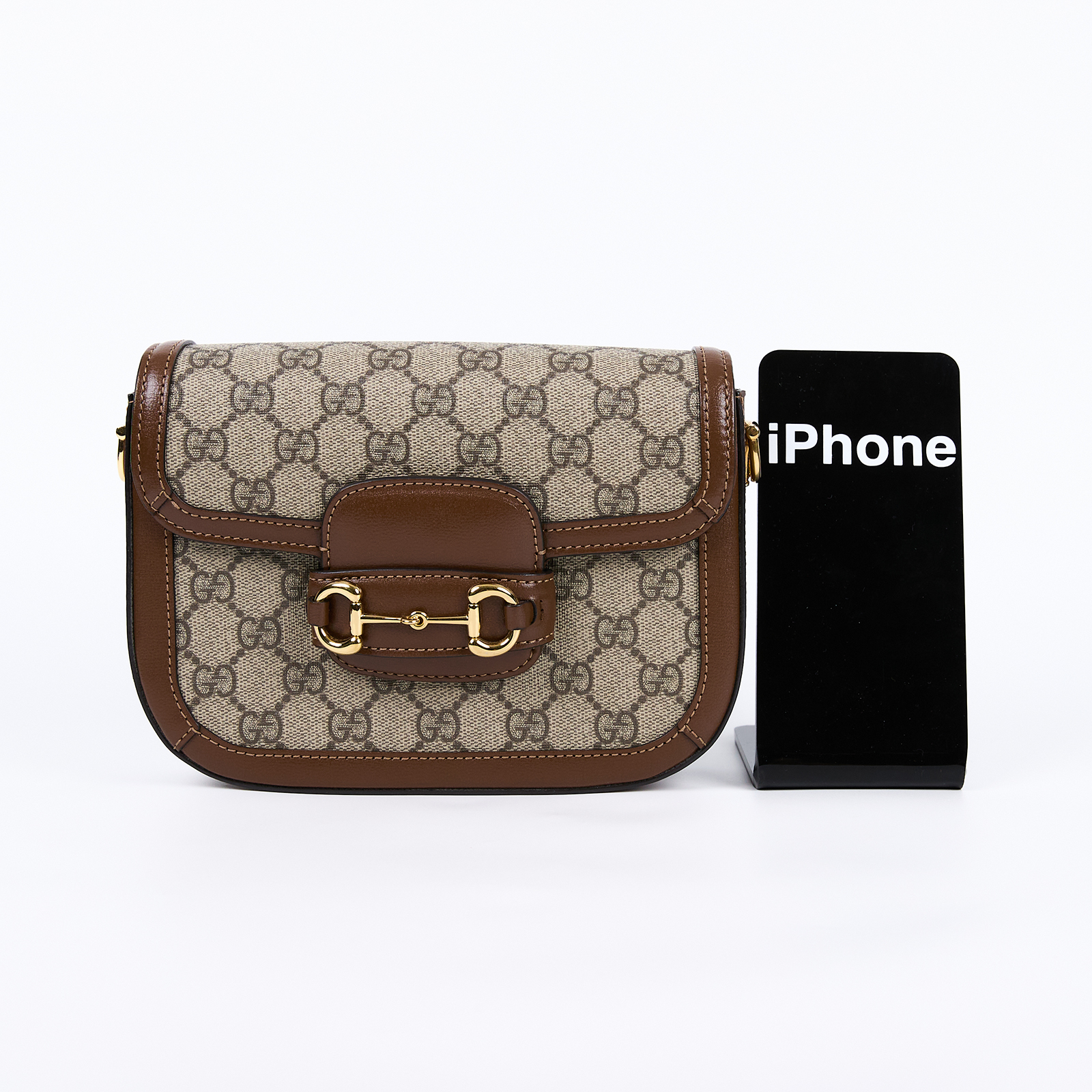 古馳 GUCCI Horsebit 1955 迷你 馬鞍包 658574 HUHHG 棕1955 MINI 防塵袋/背帶2