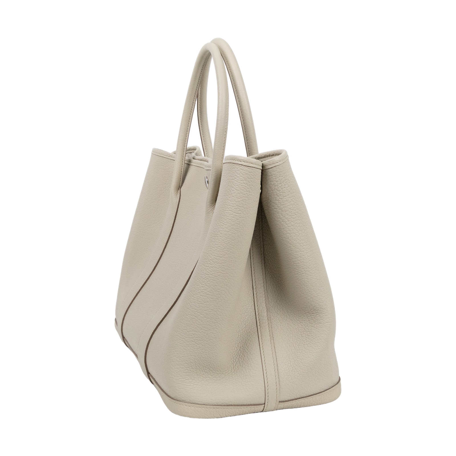 愛馬仕 Hermes Garden Party 花園派對包 36 銀色五金 冰川灰色 H051559CK8L /Z GS 001 HI  原廠盒子/防塵袋/國外購買證明