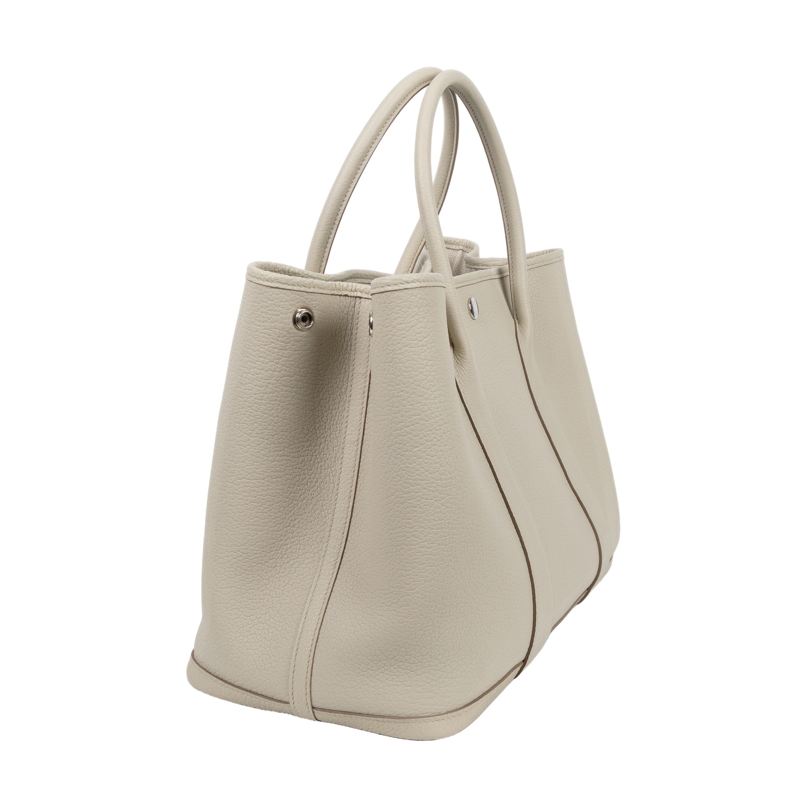 愛馬仕 Hermes Garden Party 花園派對包 36 銀色五金 冰川灰色 H051559CK8L /Z GS 001 HI  原廠盒子/防塵袋/國外購買證明