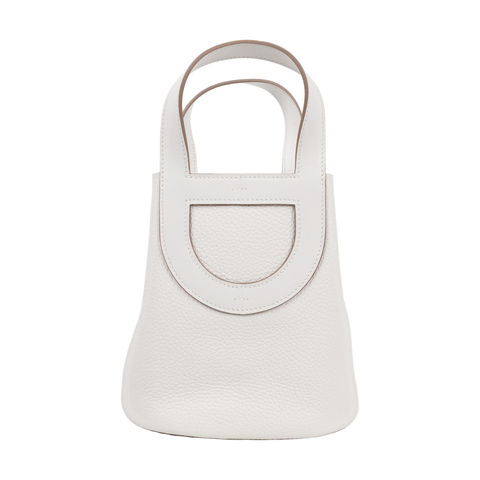 愛馬仕 Hermes In The Loop 18  豬鼻 菜籃子包 銀色五金 珍珠灰色 H084274CKBF /W PU 003 NI  原廠盒子/防塵袋/取貨單據