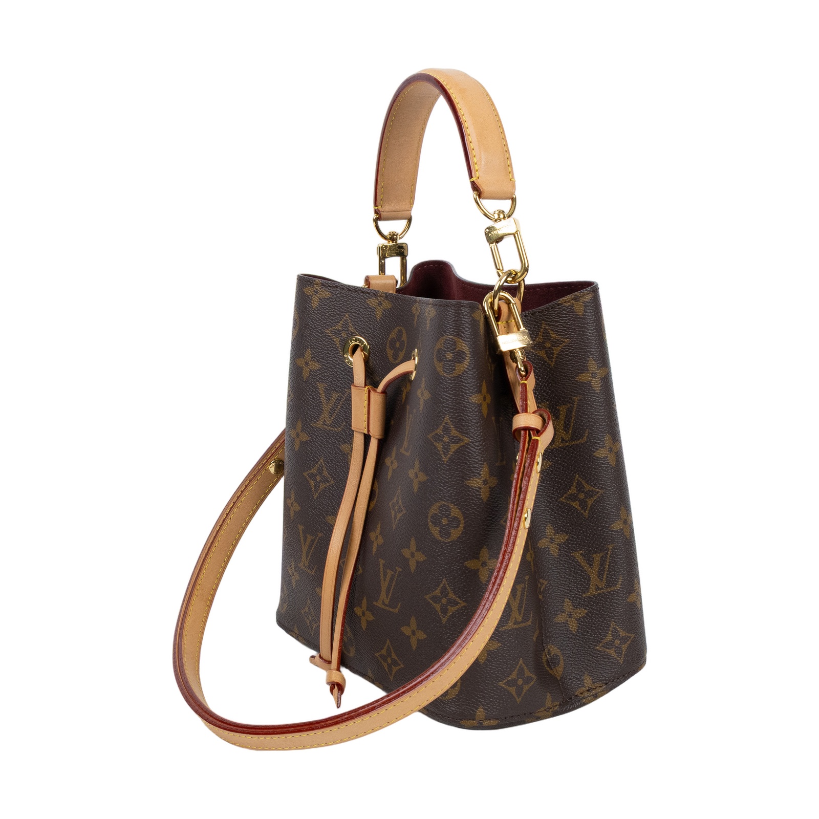 路易威登 LOUIS VUITTON Néonoé BB 經典帆布 束口水桶包 M46581 晶片款  原廠盒子/防塵袋/購買證明影本/背帶2