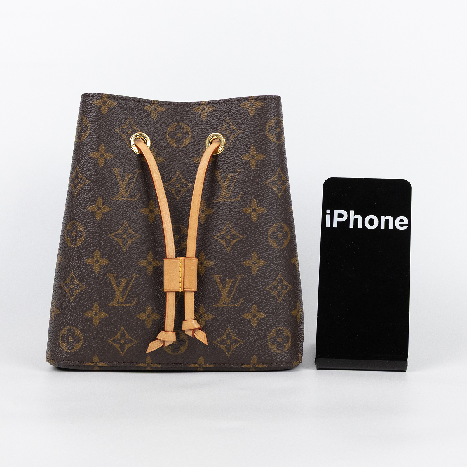 路易威登 LOUIS VUITTON Néonoé BB 經典帆布 束口水桶包 M46581 晶片款  原廠盒子/防塵袋/購買證明影本/背帶2