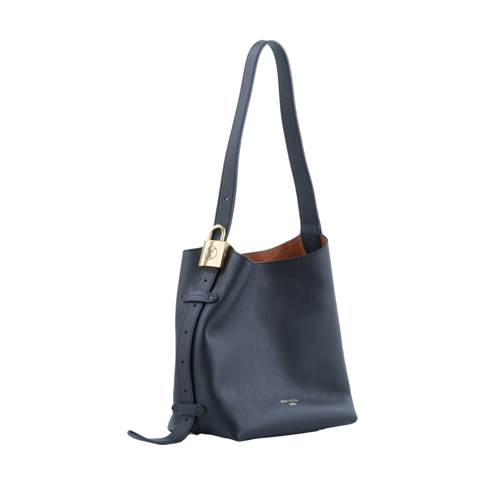 路易威登 LOUIS VUITTON Low Key Hobo PM 手提包 黑色 M25352 晶片款  內袋/原廠盒子/防塵袋