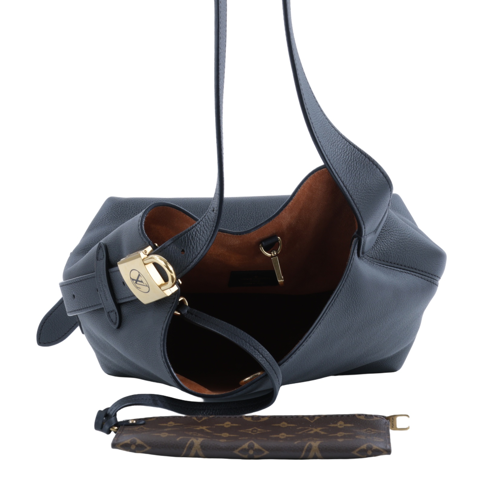路易威登 LOUIS VUITTON Low Key Hobo PM 手提包 黑色 M25352 晶片款  內袋/原廠盒子/防塵袋
