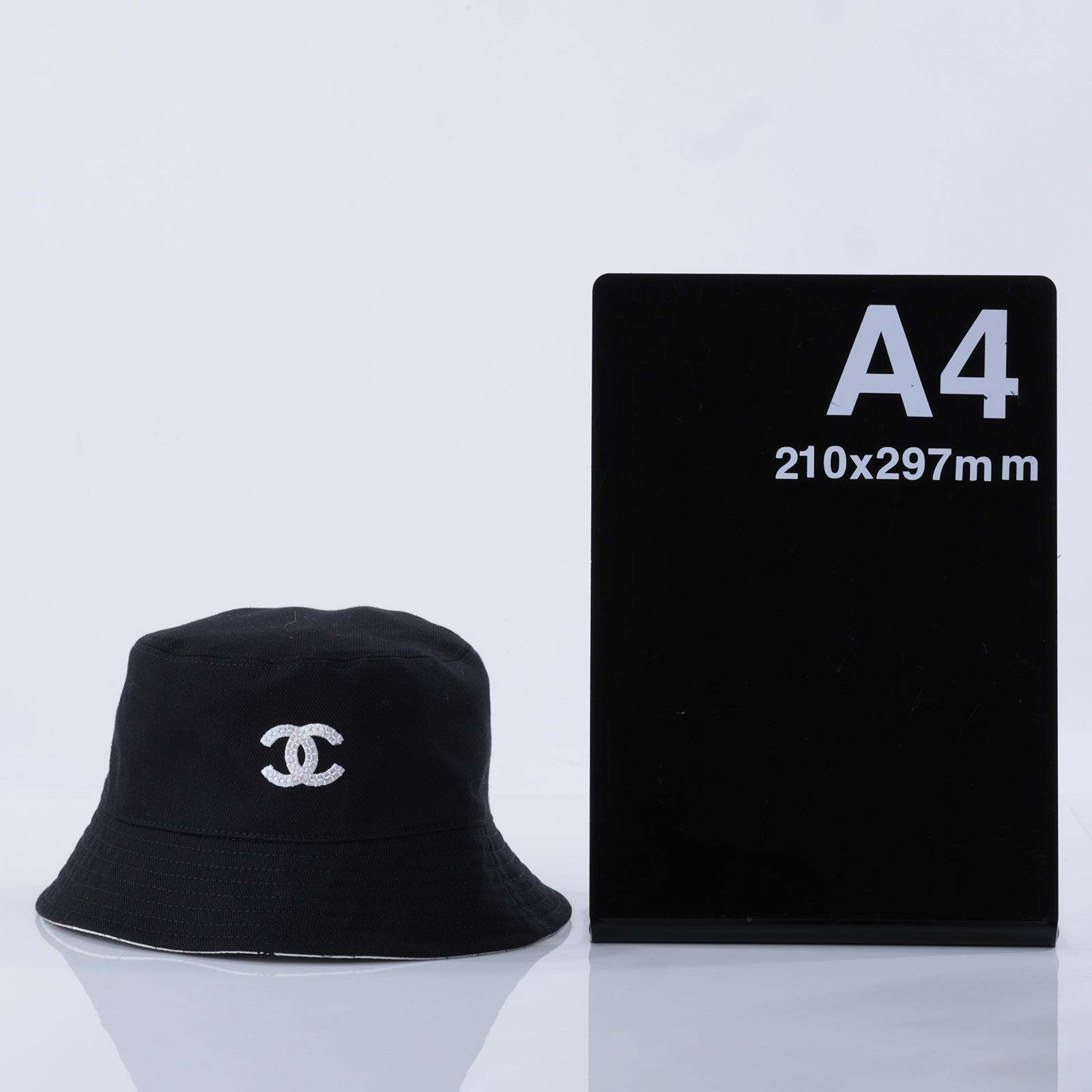 香奈兒 CHANEL 漁夫帽 AA9866_M 黑雙C雙面漁夫帽 無附屬品