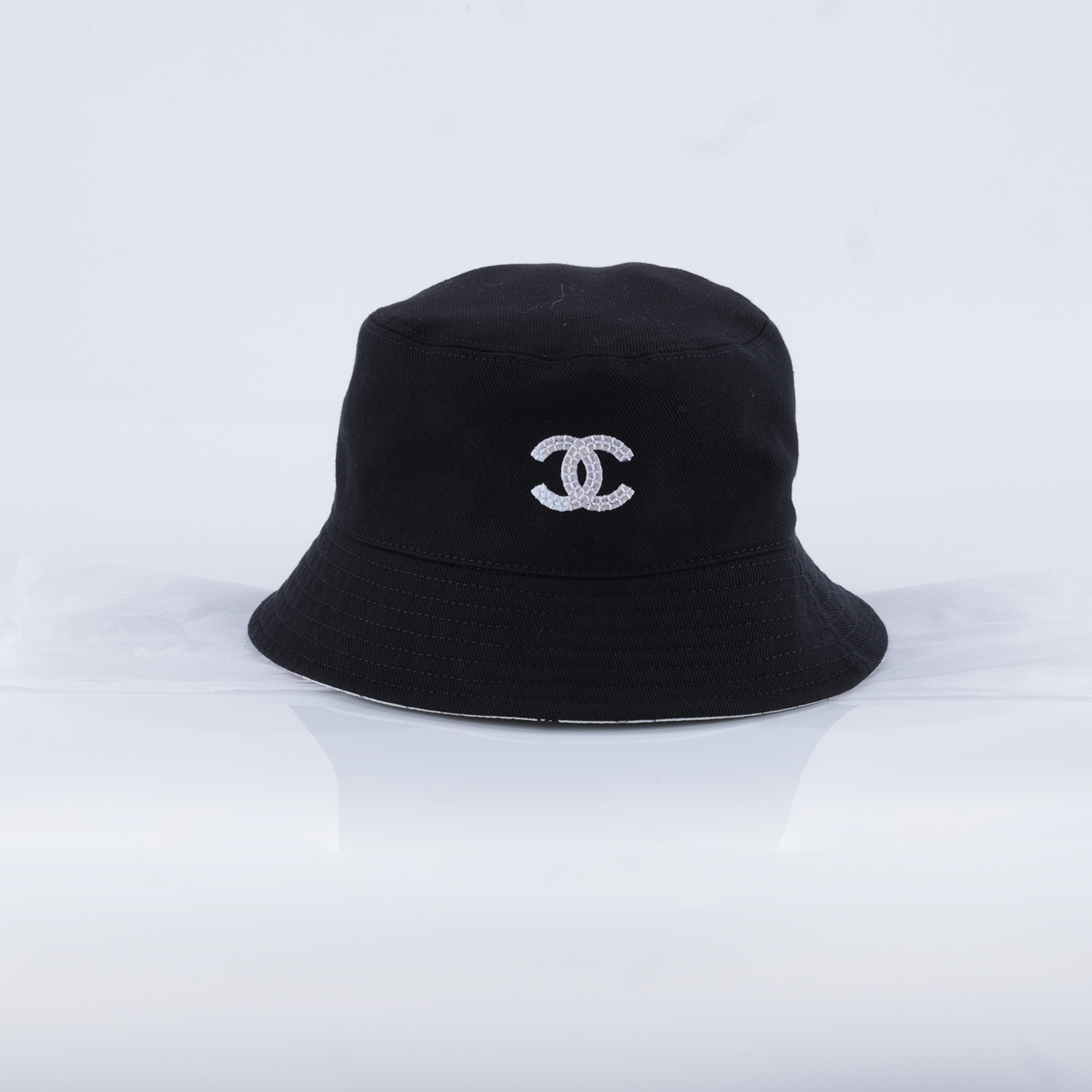 香奈兒 CHANEL 漁夫帽 AA9866_M 黑雙C雙面漁夫帽 無附屬品