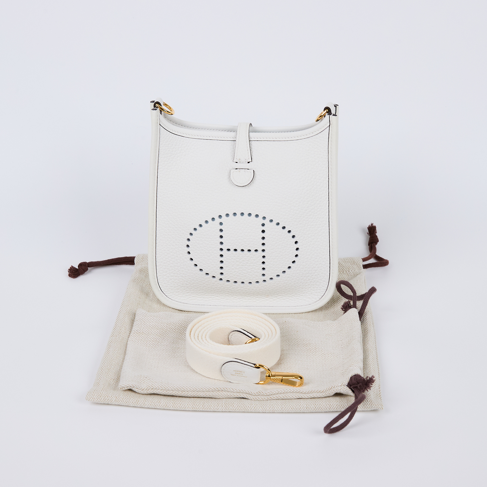 愛馬仕 Hermes Evelyne Bag Mini 伊芙琳包 Evelyne 16 EV16 B BS 009 ZB  防塵袋/背帶