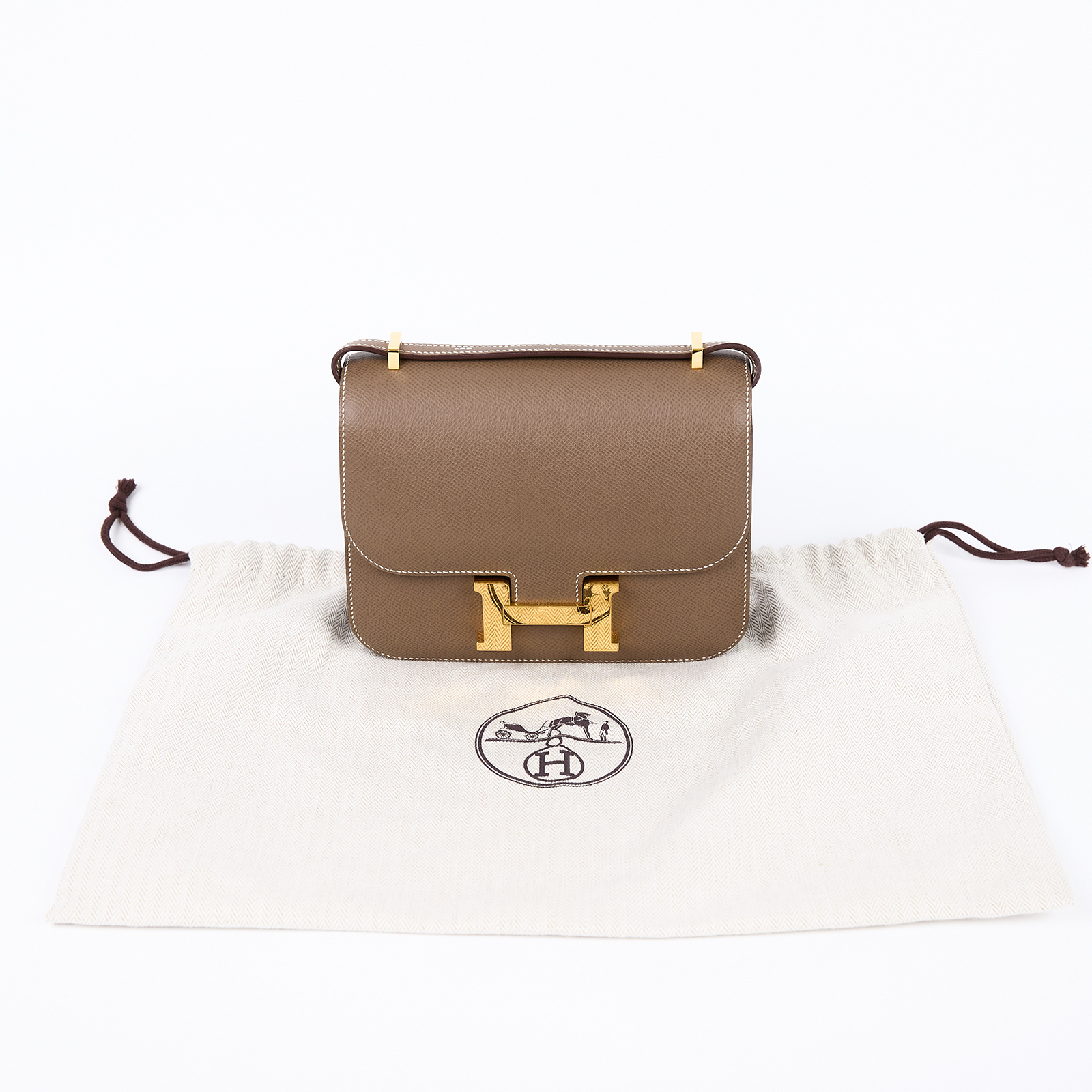愛馬仕 Hermes Constance Bag 康康包 MIni 18 CN18 YMS219 BD Y刻大象灰CONSTANCE MINI 防塵袋