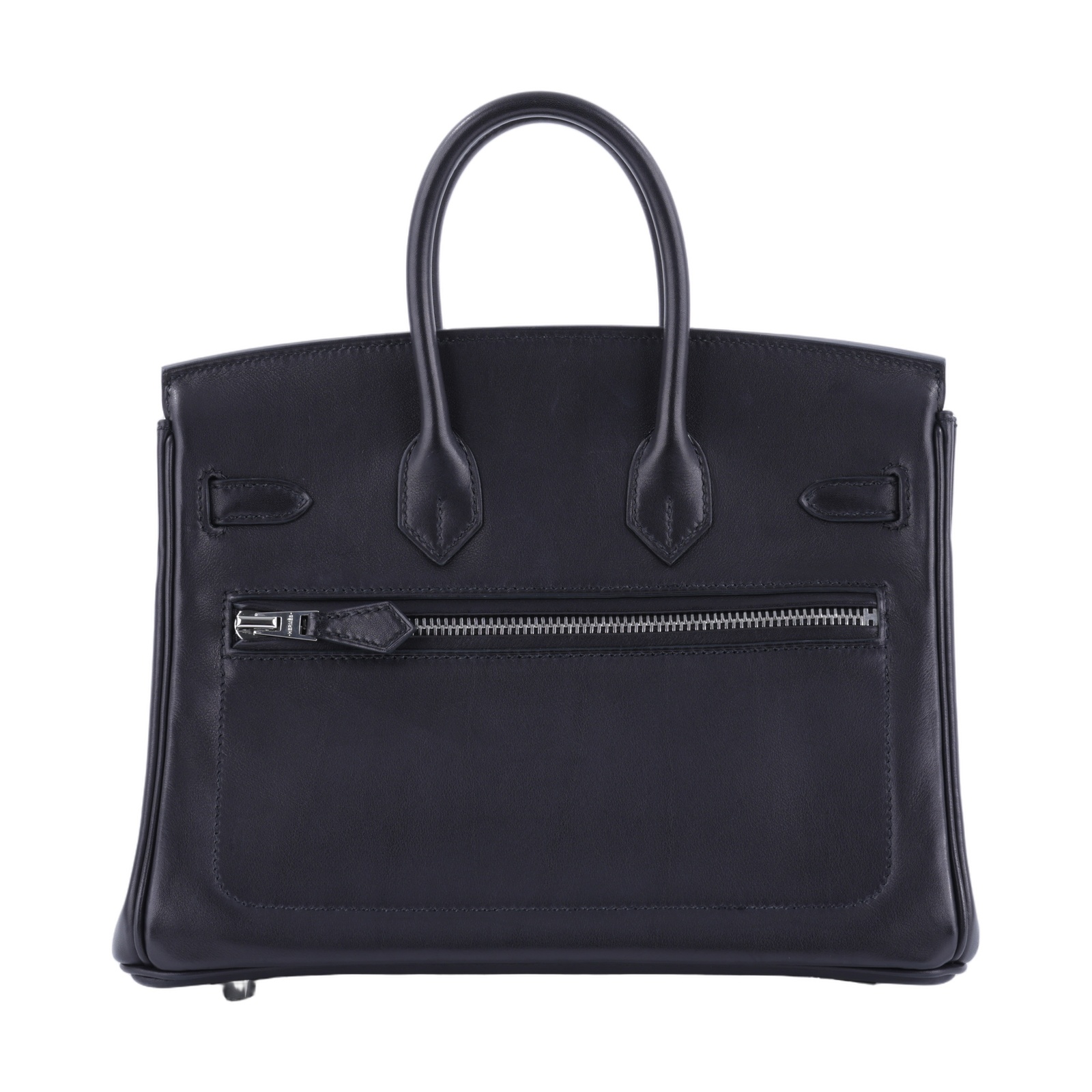 愛馬仕 Hermes Birkin Bag 柏金包 25 Veau Volupto Rock 銀色五金 黑色  U HA 117 MT  原廠盒子/防塵袋/鎖組/雨衣/吊牌