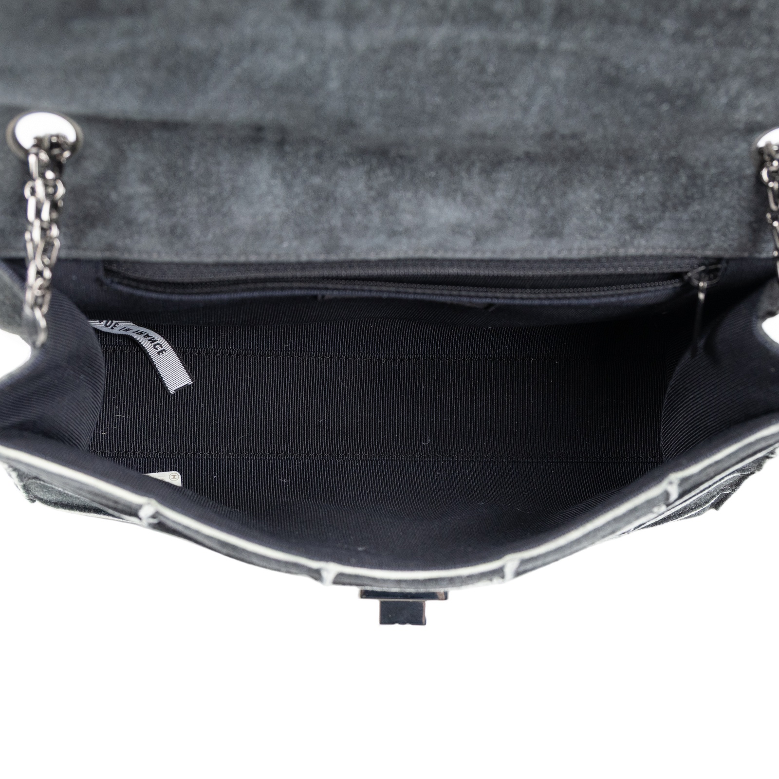 香奈兒 CHANEL 2.55 Reissue 肩背包  黑麂皮格紋2.55鍊包 防塵袋/保證卡