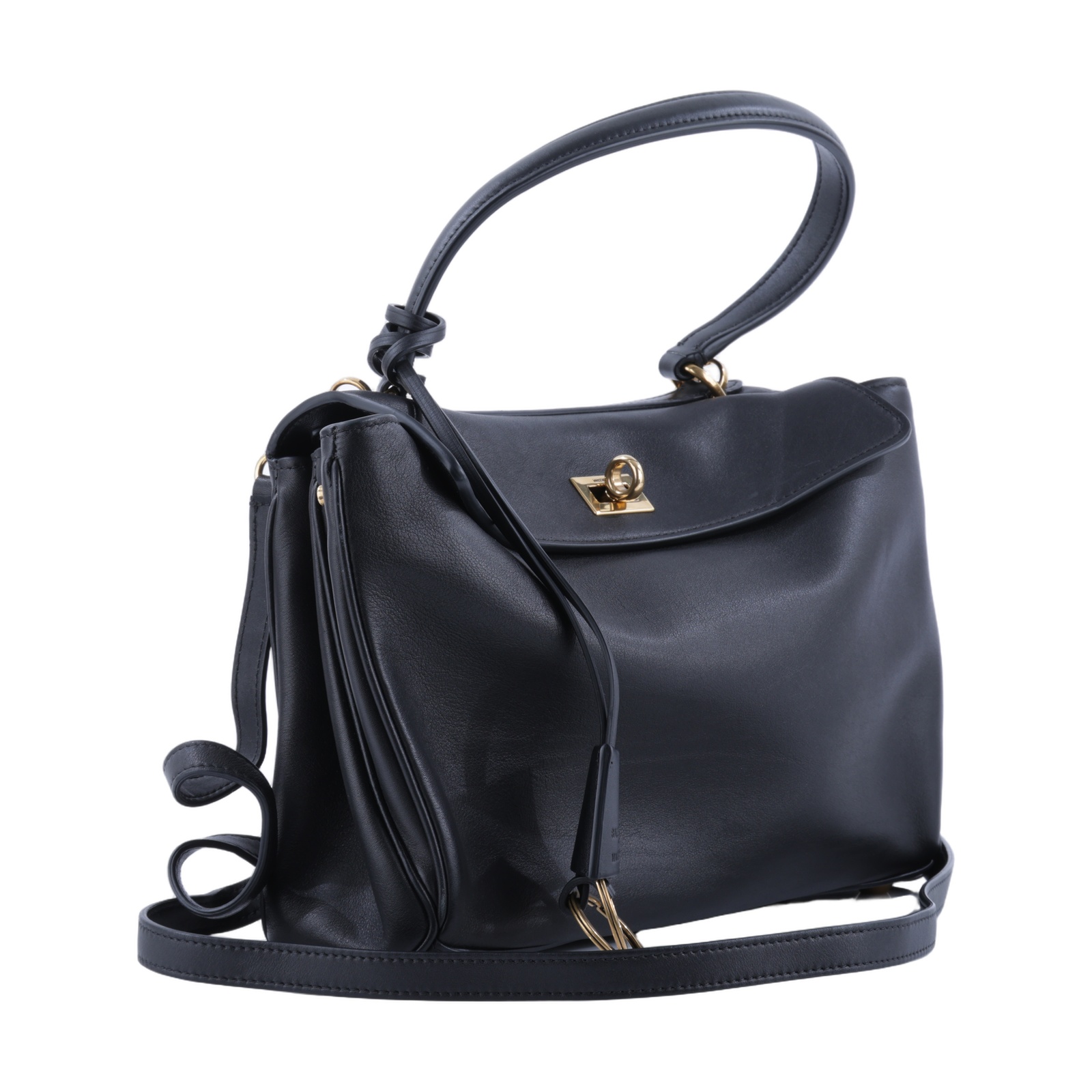 巴黎世家 BALENCIAGA Rodeo Small 手提包 金色五金 7897792AA4V 黑金RODEO SMALL 防塵袋/背帶/吊牌