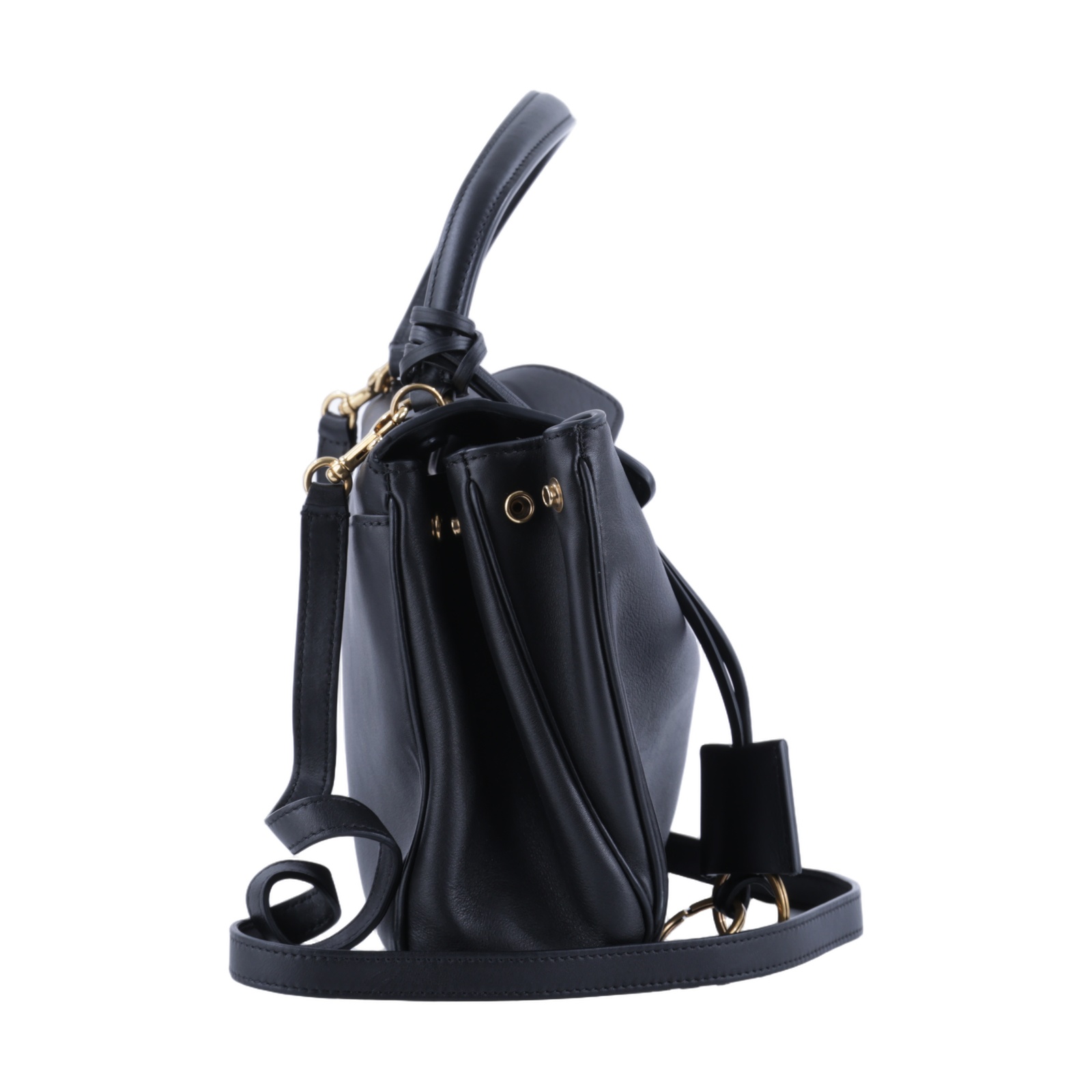 巴黎世家 BALENCIAGA Rodeo Small 手提包 金色五金 7897792AA4V 黑金RODEO SMALL 防塵袋/背帶/吊牌
