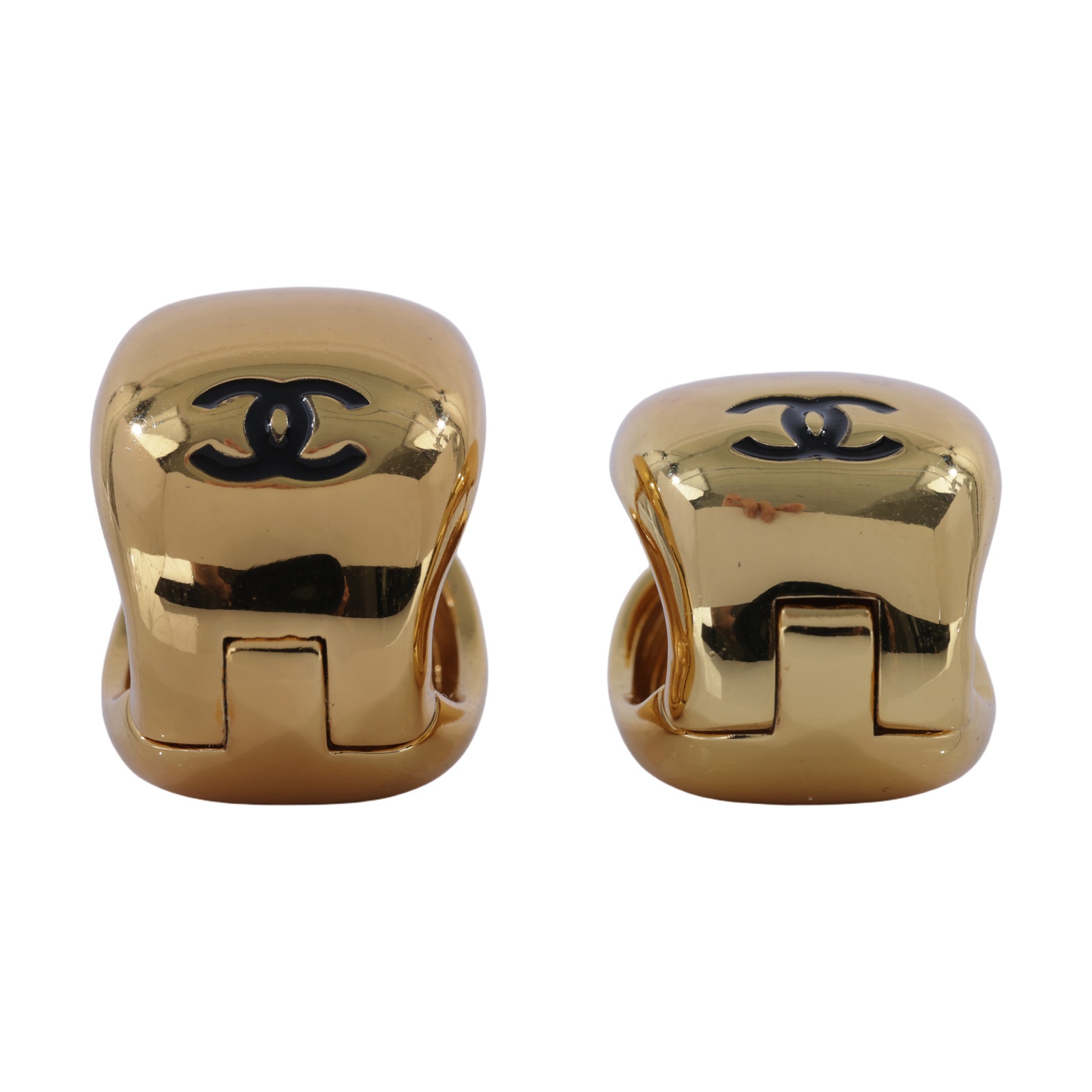 香奈兒 CHANEL CC LOGO 耳環 耳釘 ABH578 B24320C26 S 金色環圈耳環 無附屬品