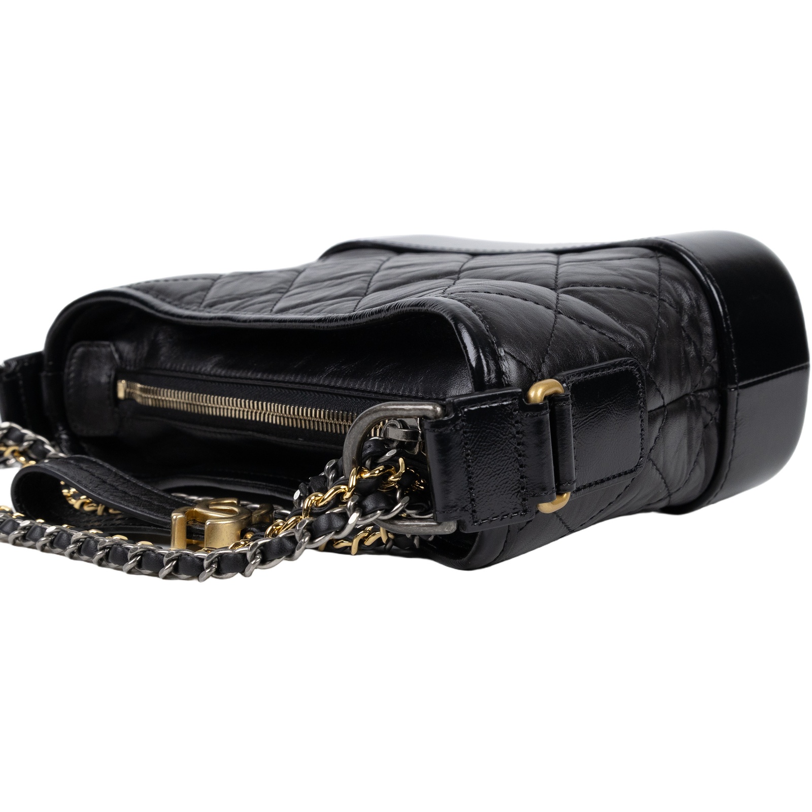 香奈兒 CHANEL 流浪包 小型 A91810 晶片款 黑流浪包小號 無附屬品