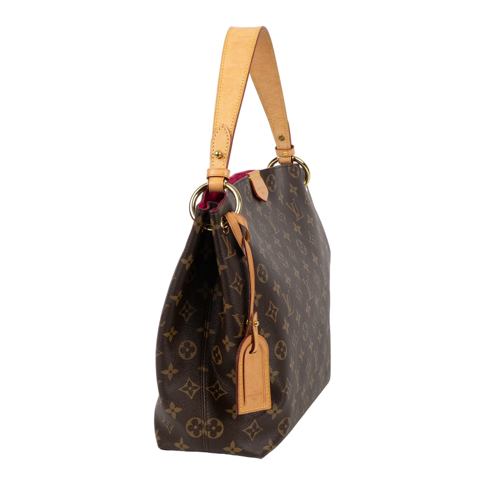 路易威登 LOUIS VUITTON Graceful PM 經典原花 大型 肩背包 M43700 晶片款 原花GRACEFUL PM 原廠盒子/防塵袋