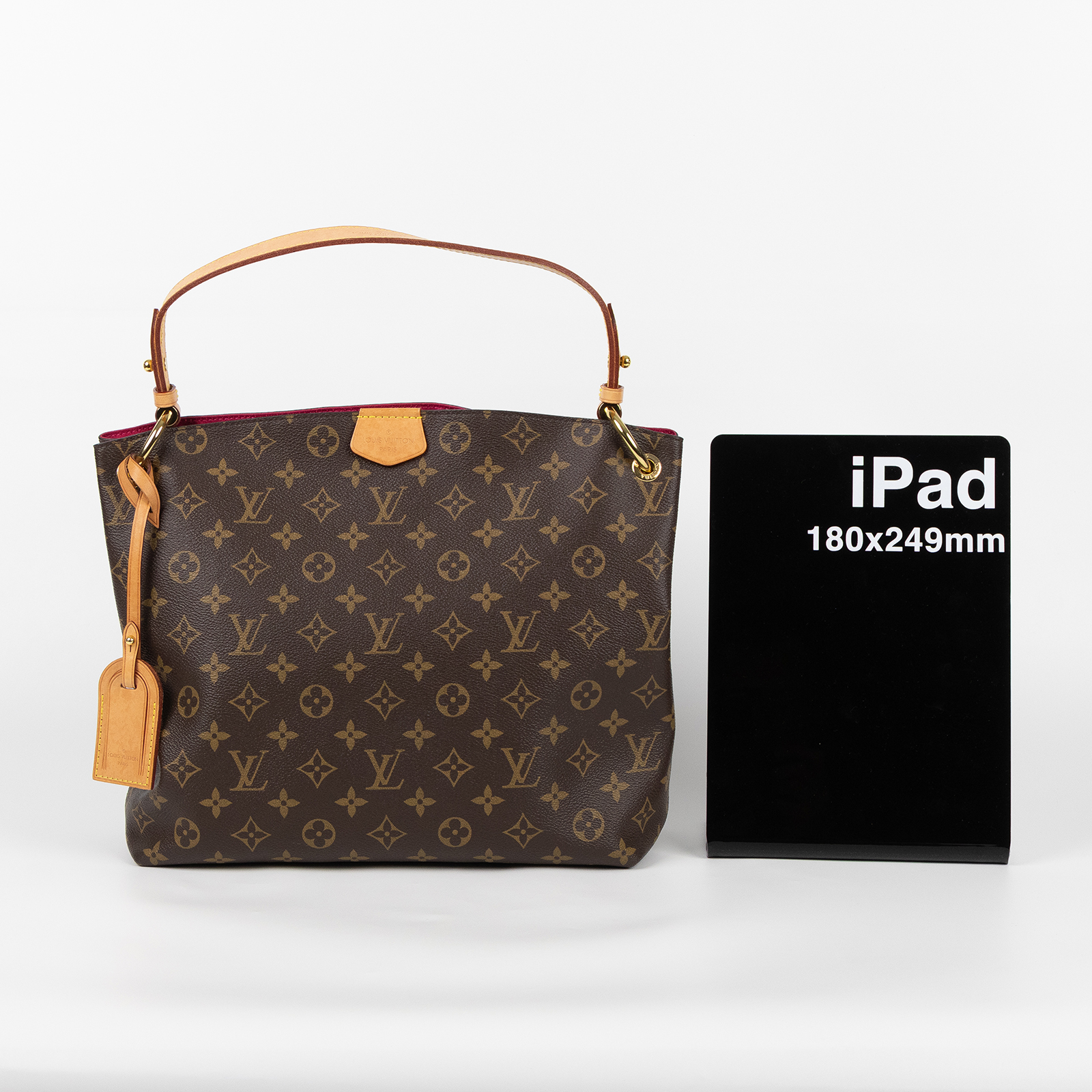 路易威登 LOUIS VUITTON Graceful PM 經典原花 大型 肩背包 M43700 晶片款 原花GRACEFUL PM 原廠盒子/防塵袋