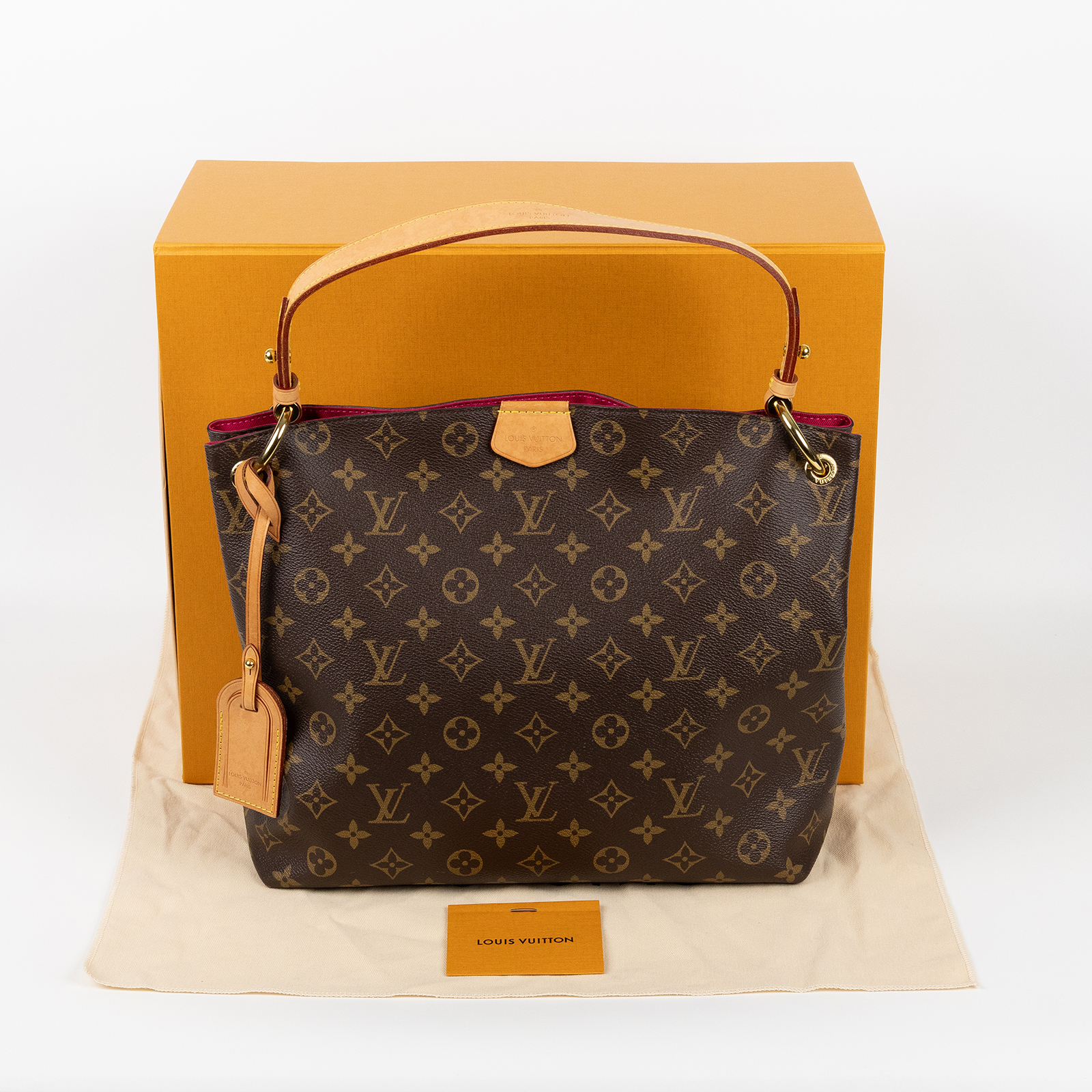 路易威登 LOUIS VUITTON Graceful PM 經典原花 大型 肩背包 M43700 晶片款 原花GRACEFUL PM 原廠盒子/防塵袋