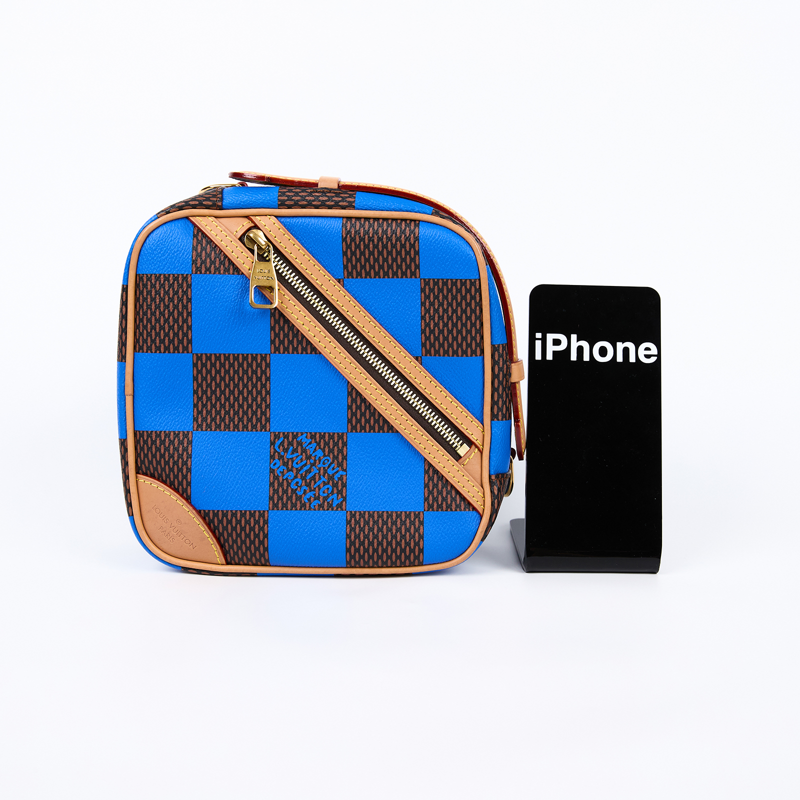 路易威登 LOUIS VUITTON Chess Messenger 中型 郵差包 肩背包 斜背包 N40547 晶片款  防塵袋/背帶