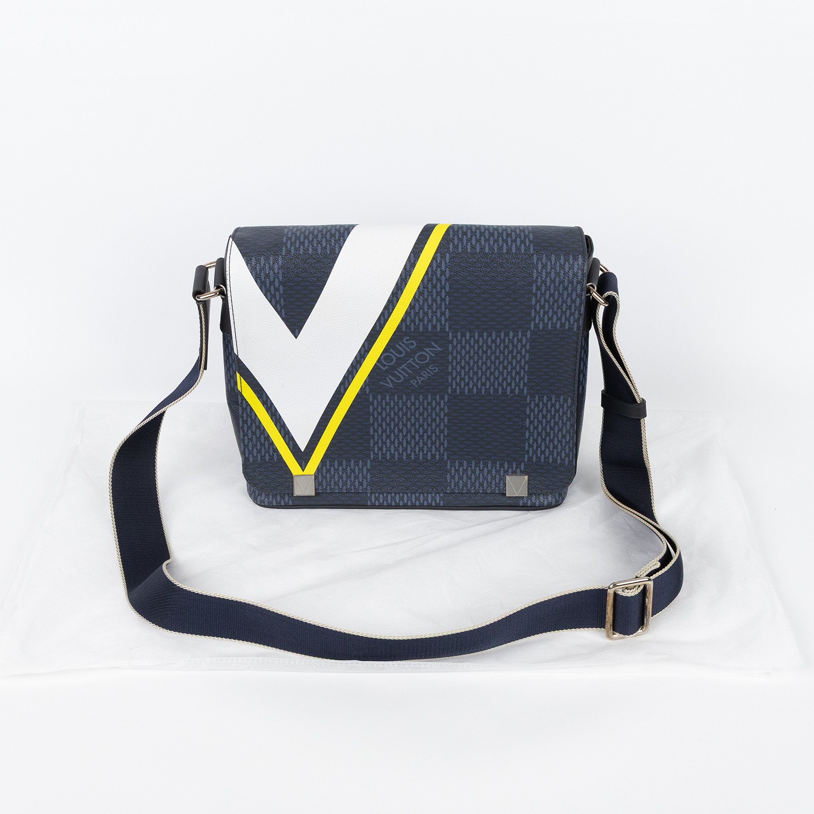 路易威登 LOUIS VUITTON District PM  郵差包 斜背包 美洲杯帆船賽 限量款 N44003  無附屬品