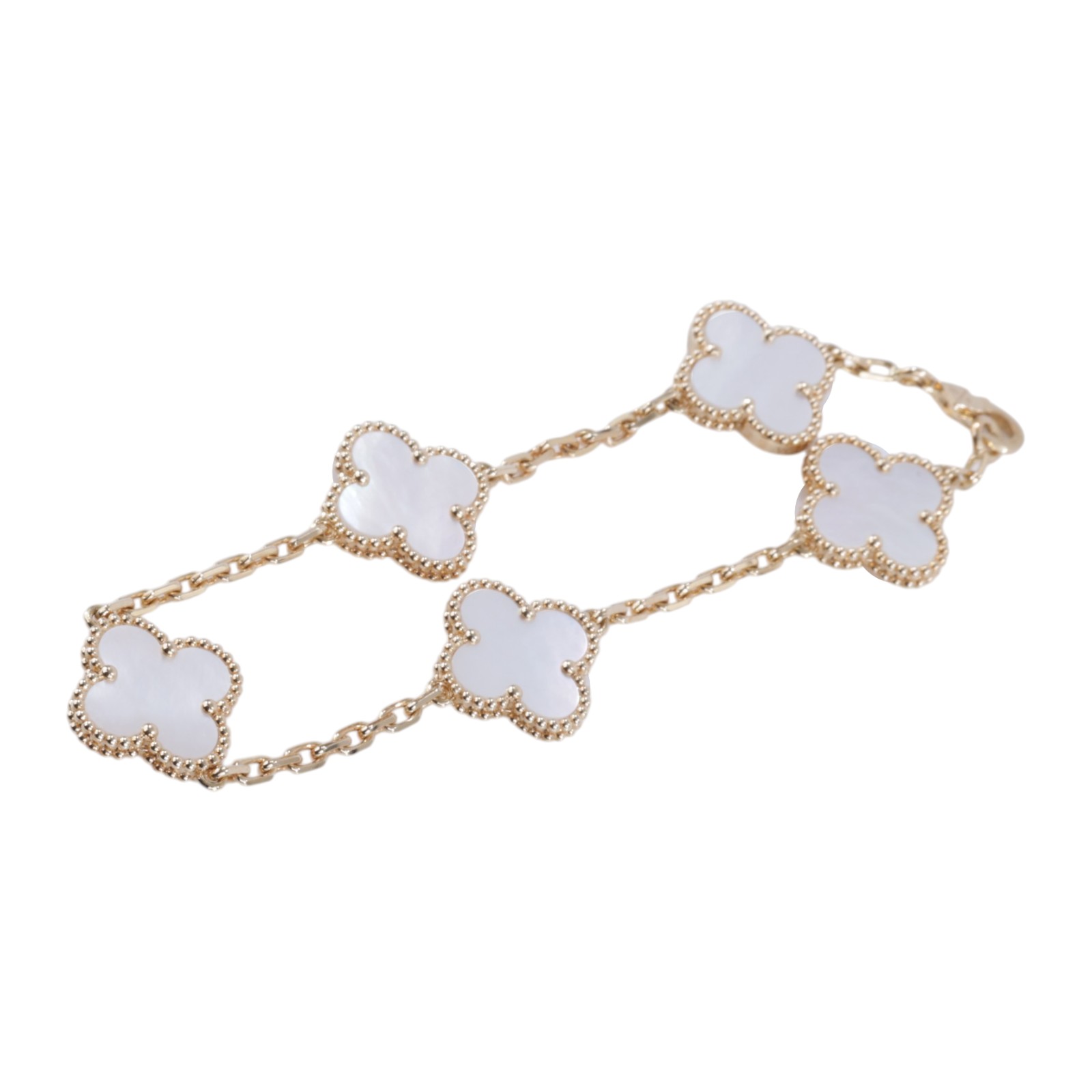 梵克雅寶 Van Cleef & Arpels Vintage Alhambra 手鍊 VCARA41800_改短1.5cm  原廠盒子/保書