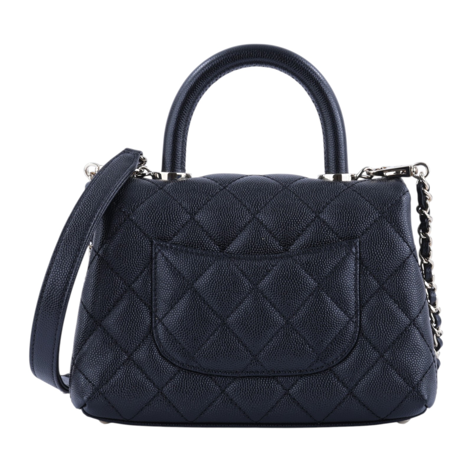 香奈兒 CHANEL Handle 迷你 手提 口蓋包 AS2215 30開黑荔枝MINI COCO HANDLE 原廠盒子/防塵袋/保證卡