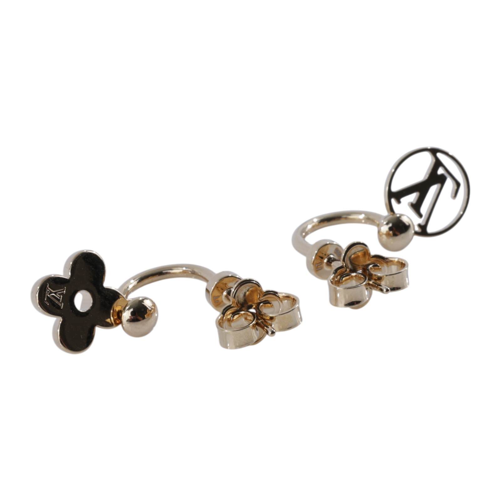 路易威登 LOUIS VUITTON LV Circle 耳釘 M64859 金色Blooming耳環 原廠盒子/防塵袋