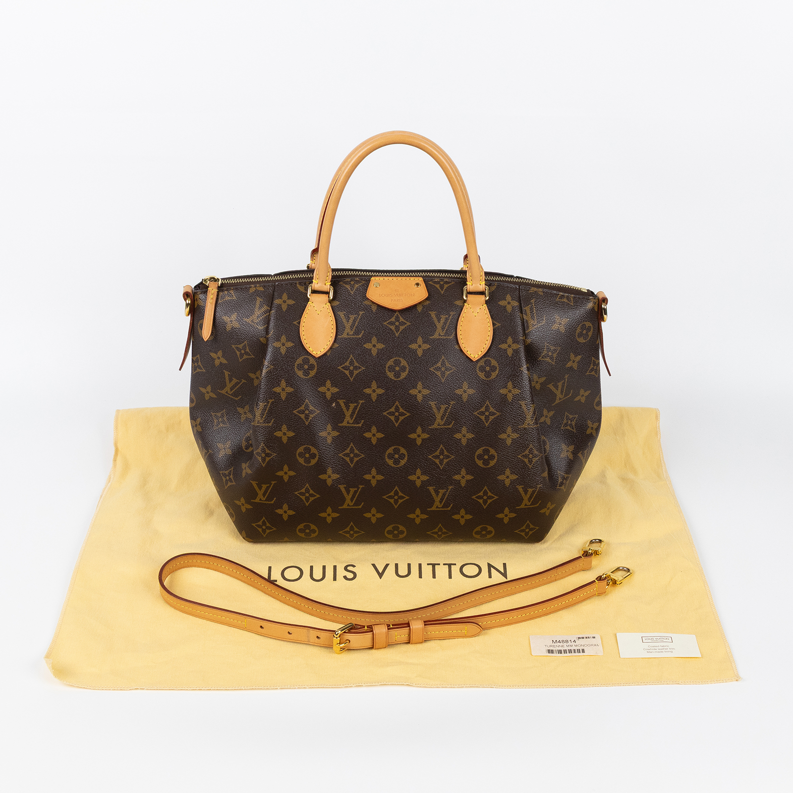 路易威登 LOUIS VUITTON Turenne MM  M48814 原花TURENNE MM 防塵袋/背帶