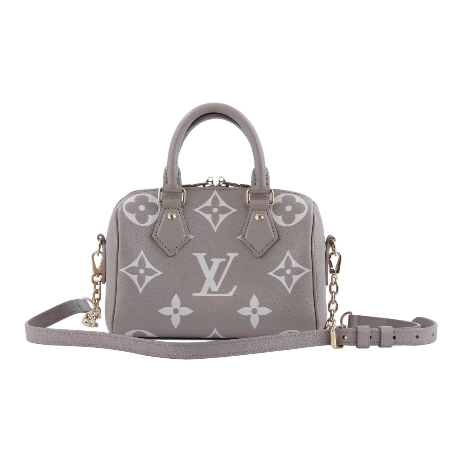路易威登 LOUIS VUITTON Speedy Bandoulière  20 雙色 手提 斜背 波士頓包 M46575 晶片款  原廠盒子/防塵袋/鎖組/背帶
