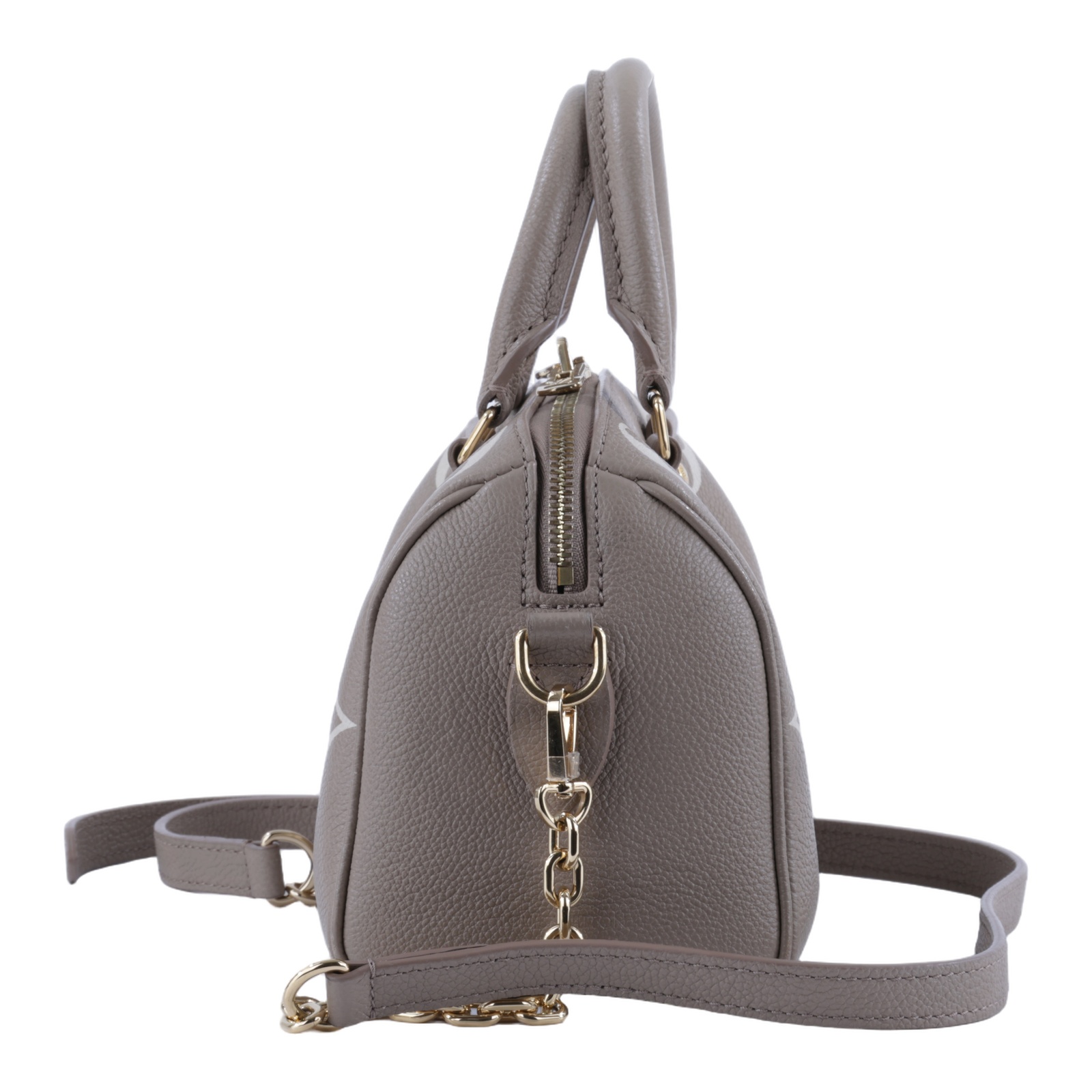 路易威登 LOUIS VUITTON Speedy Bandoulière  20 雙色 手提 斜背 波士頓包 M46575 晶片款  原廠盒子/防塵袋/鎖組/背帶