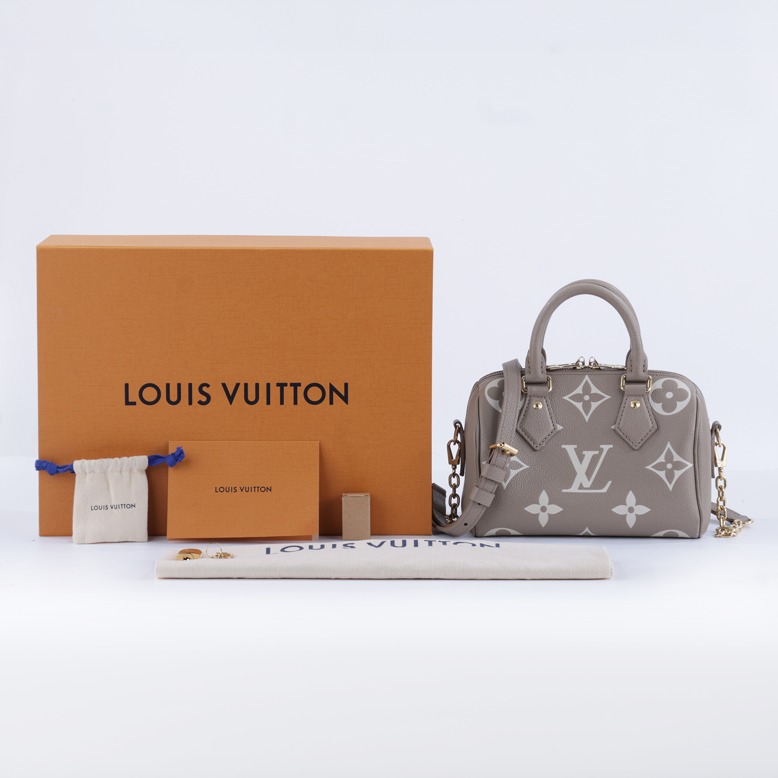 路易威登 LOUIS VUITTON Speedy Bandoulière  20 雙色 手提 斜背 波士頓包 M46575 晶片款  原廠盒子/防塵袋/鎖組/背帶