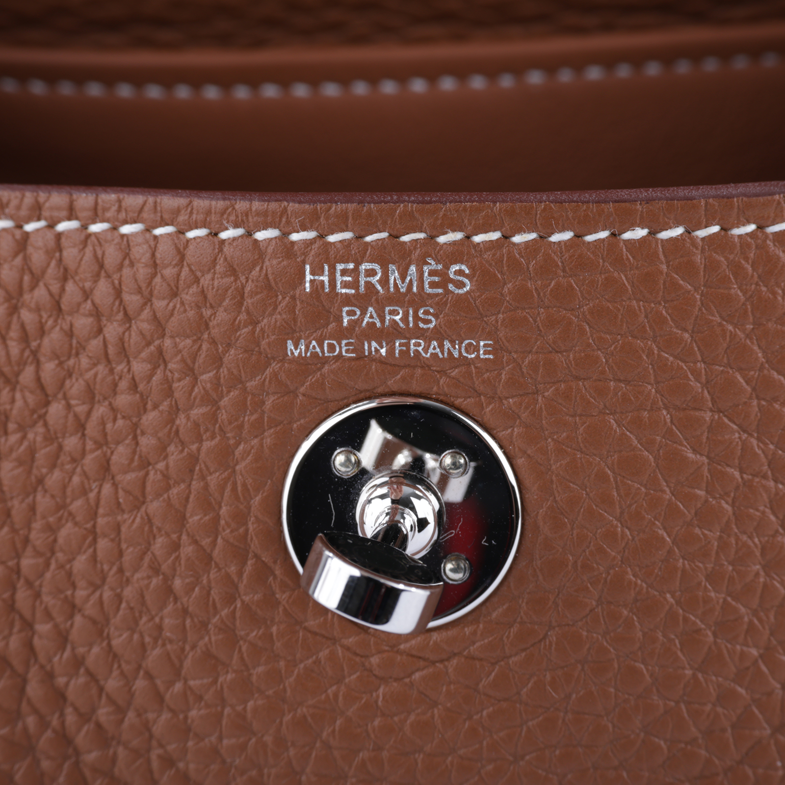 愛馬仕 Hermes Lindy II 琳迪包 迷你 銀色五金 金棕色 H085956CK37 /W TC 082 AI  原廠盒子/防塵袋/國外購買證明影本