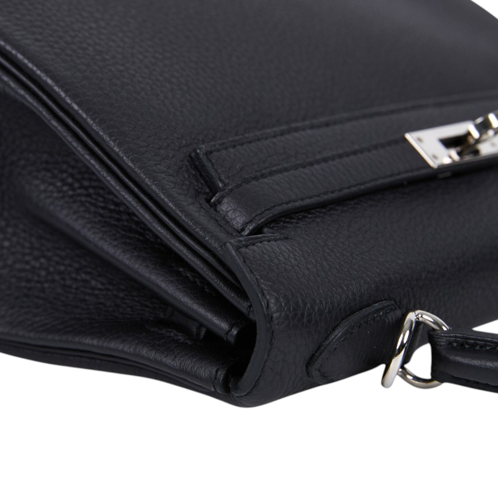 愛馬仕 Hermes Kelly II Retourne 25 銀色五金 黑色 H044624CK89 /W CT 674 PW  防塵袋/國外購買證明/鎖組/背帶