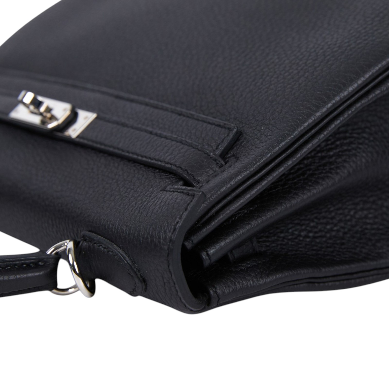 愛馬仕 Hermes Kelly II Retourne 25 銀色五金 黑色 H044624CK89 /W CT 674 PW  防塵袋/國外購買證明/鎖組/背帶