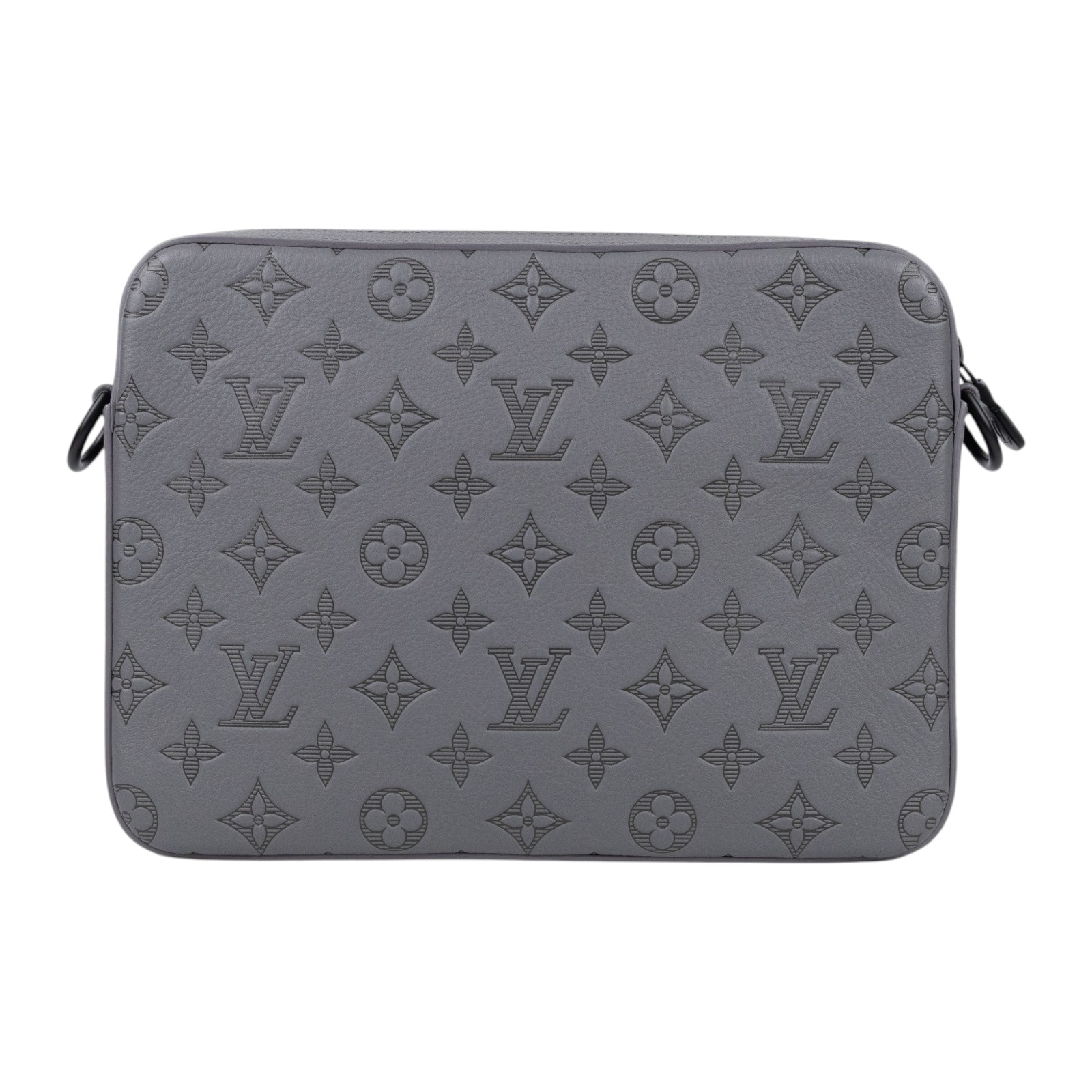 路易威登 LOUIS VUITTON Trio 郵差包 肩背包 斜背包 M46603 晶片款 灰原花壓紋 Trio 郵差包 原廠盒子/防塵袋/背帶/內袋2